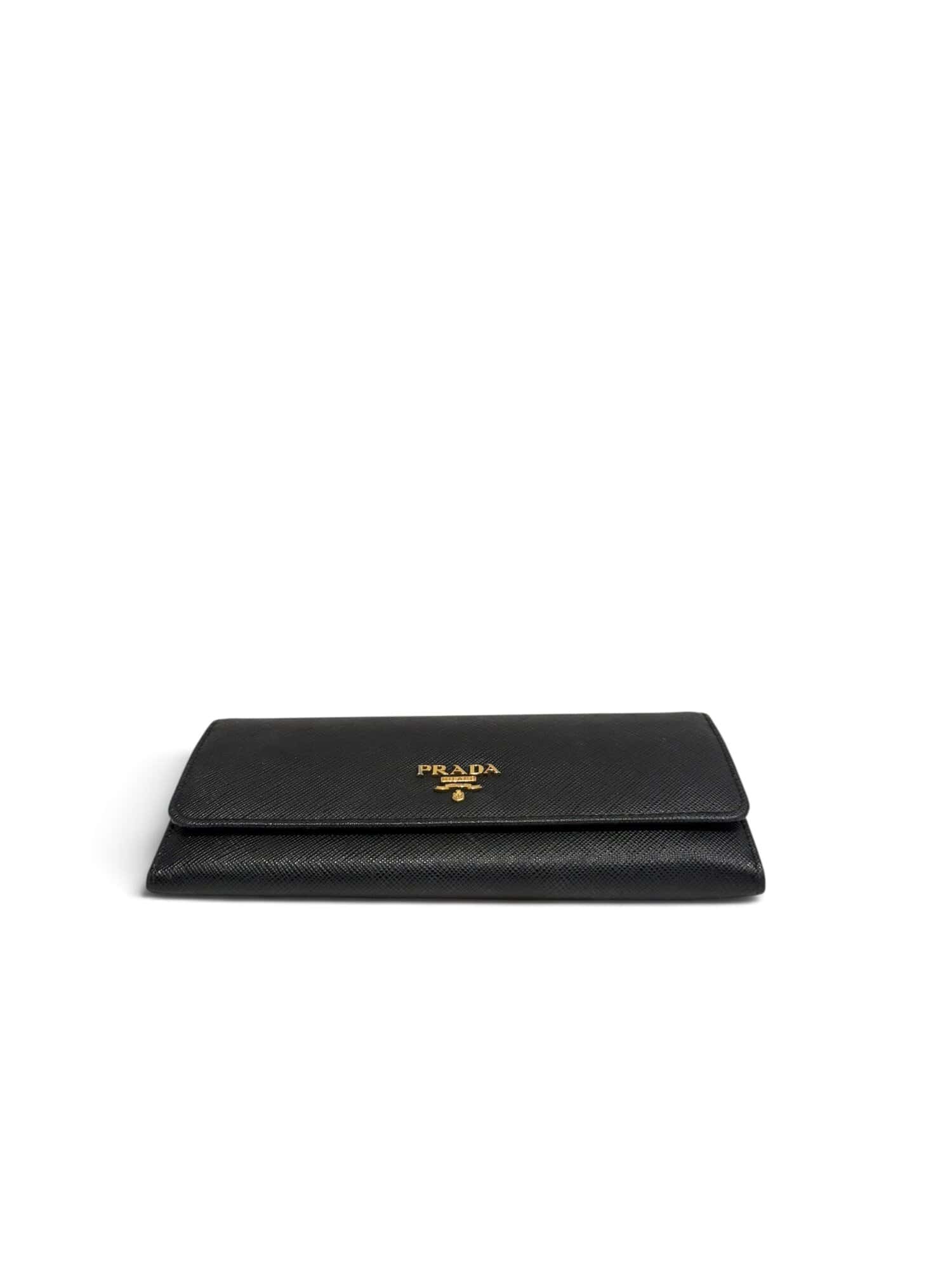 Prada Black Saffiano Leather Wallet - Image 6
