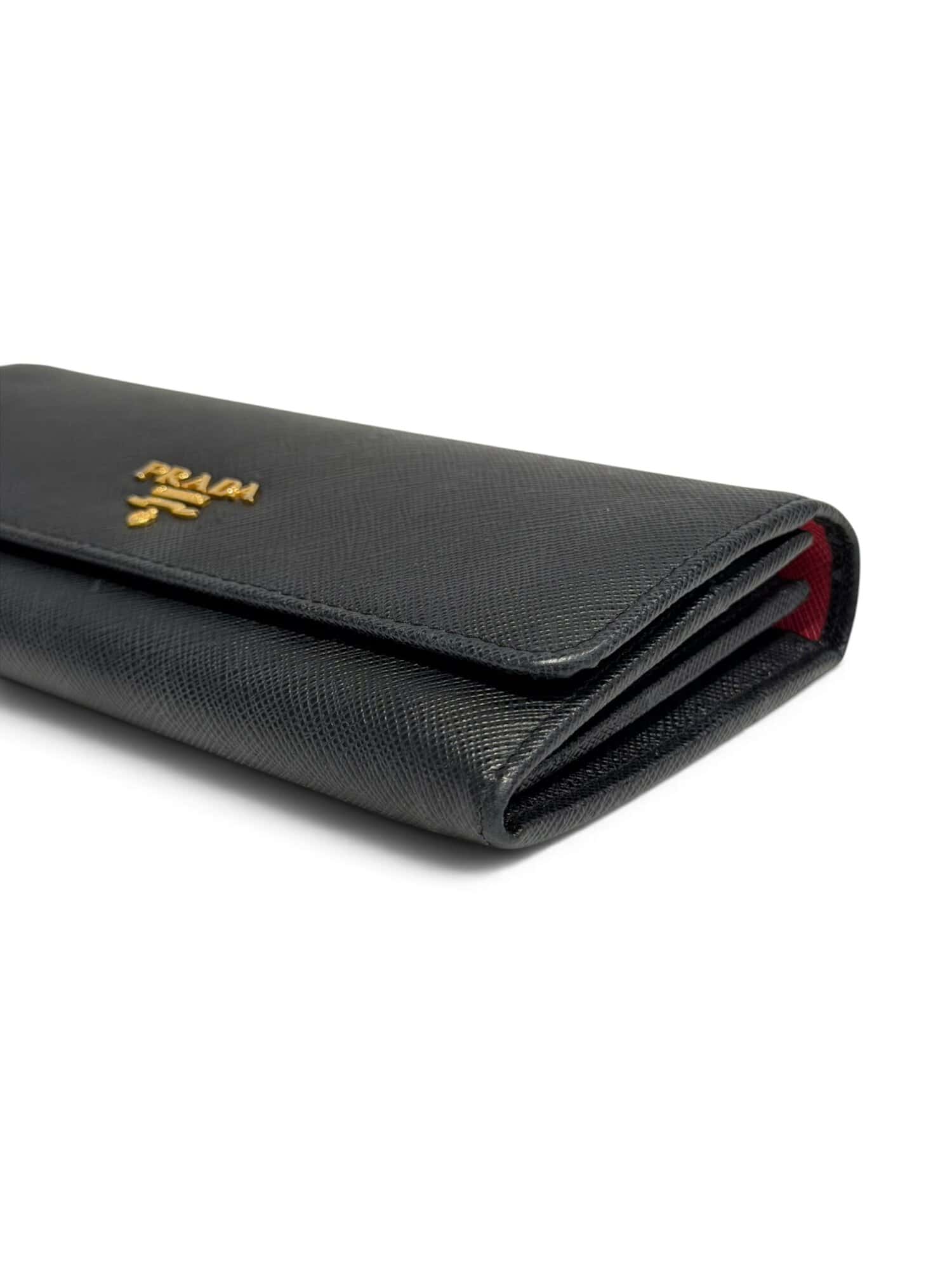 Prada Black Saffiano Leather Wallet - Image 8