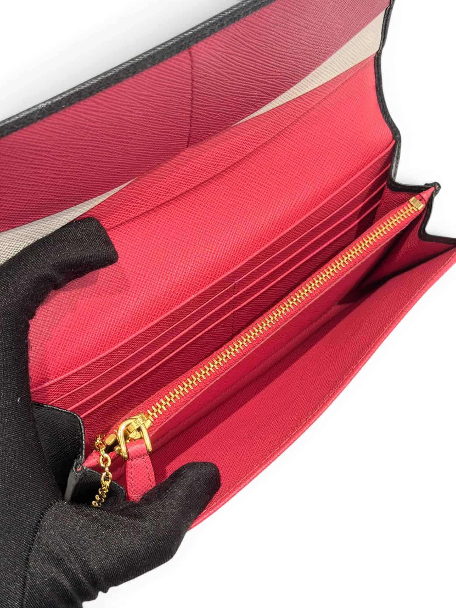Prada Black Saffiano Leather Wallet - Image 10