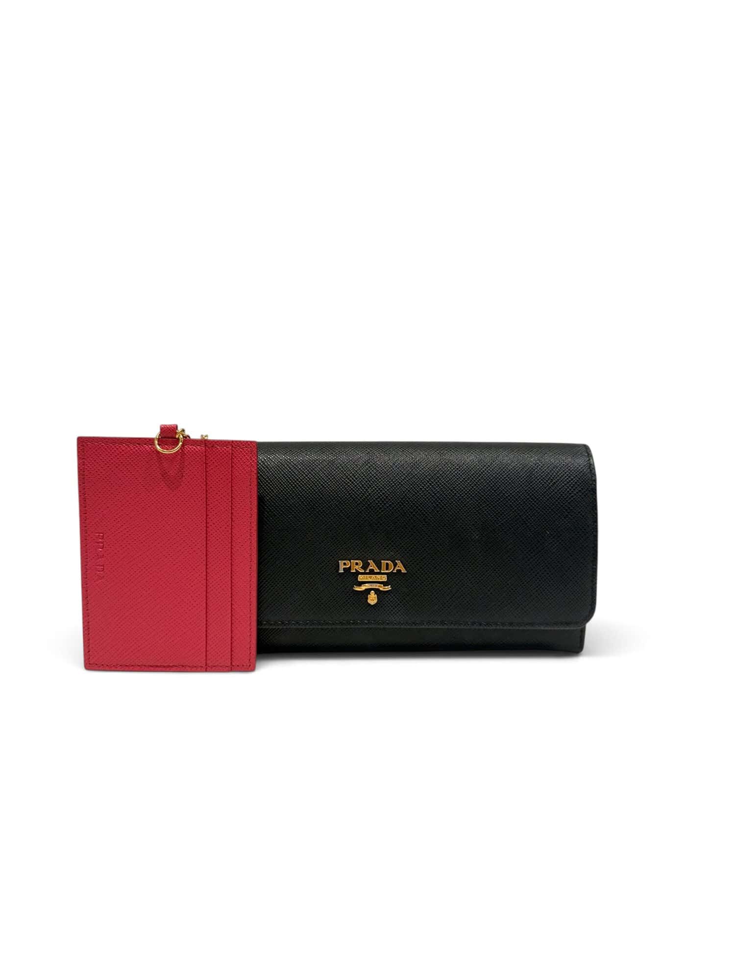Prada Black Saffiano Leather Wallet