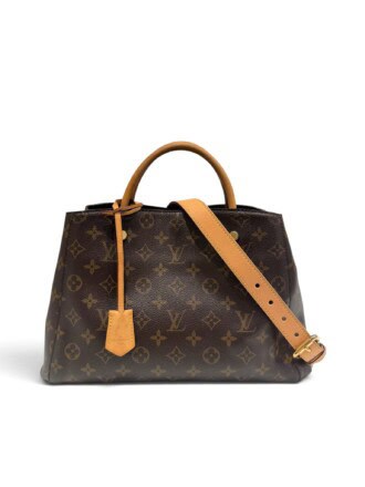 Louis Vuitton Brown Montaigne MM Monogram Canvas Handbag