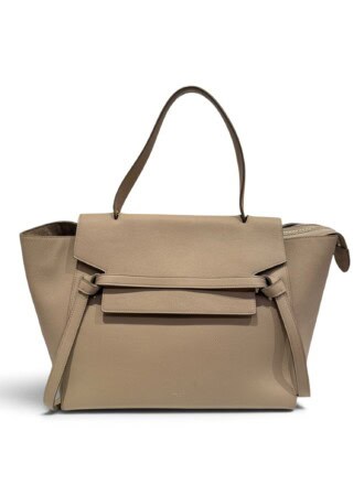 Celine Beige Belt Leather Handbag