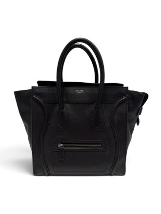 Celine Black Luggage Leather Handbag