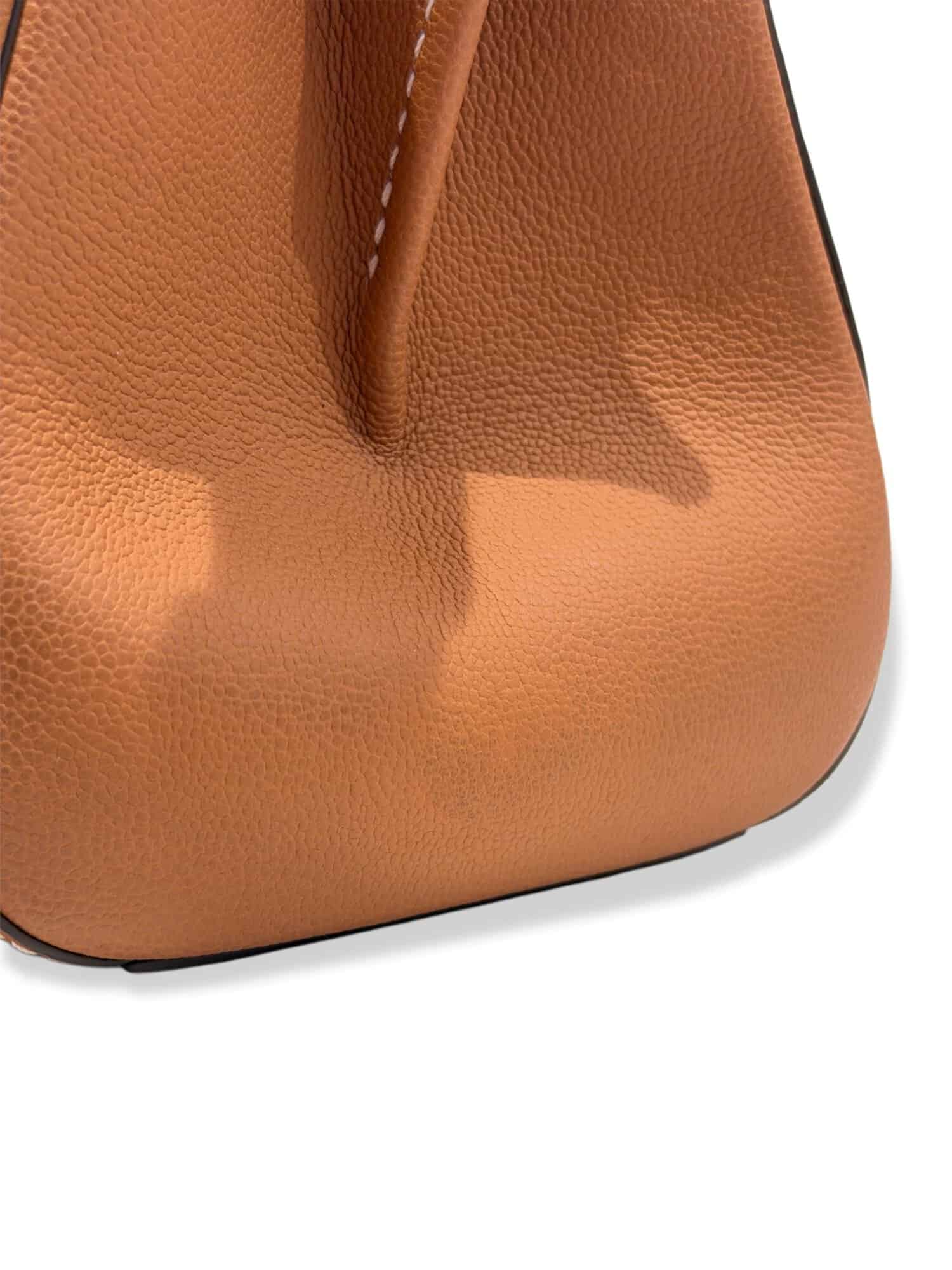 Delvaux Brown Brillant Mini Leather Handbag - Image 6