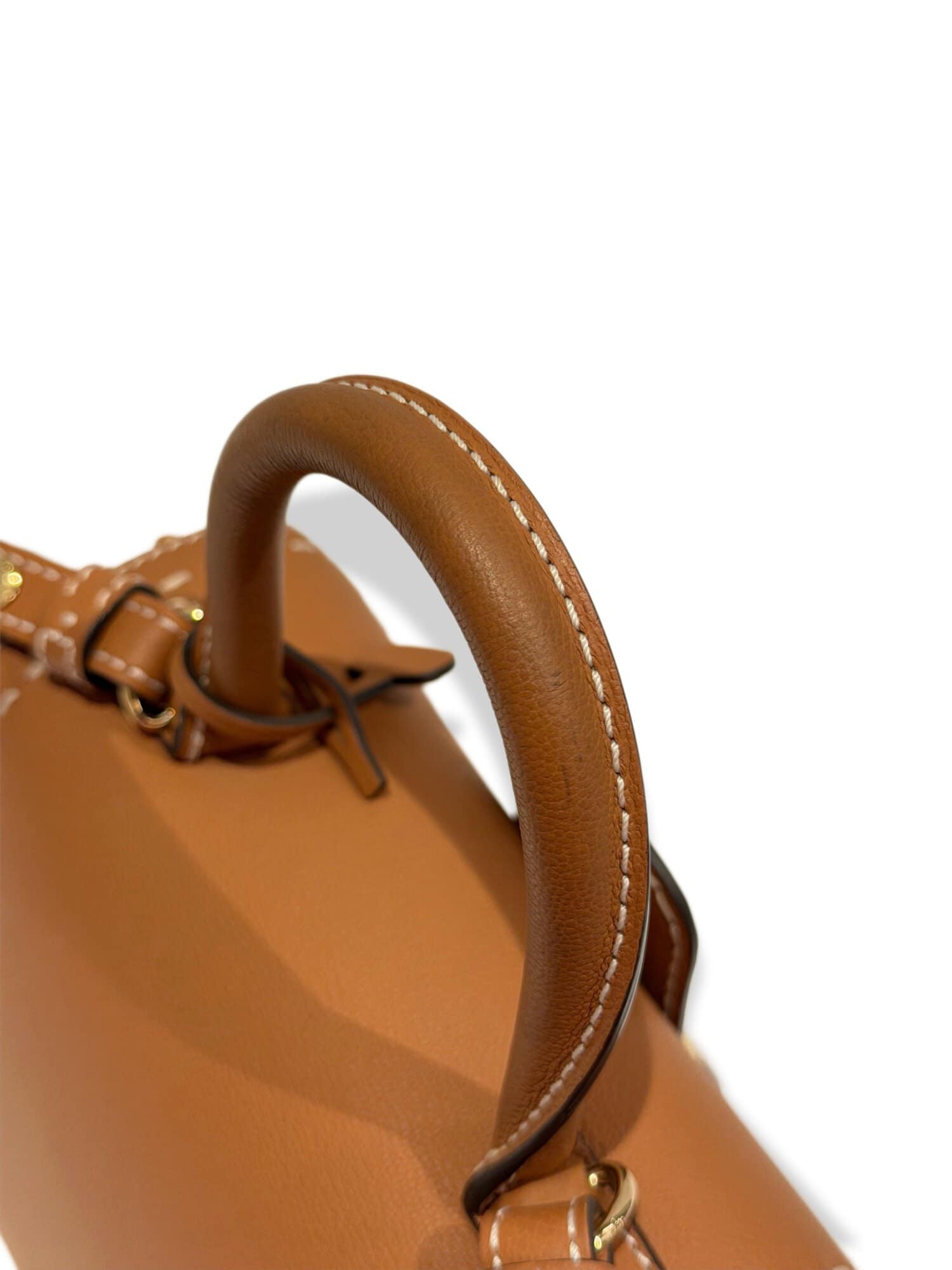 Delvaux Brown Brillant Mini Leather Handbag - Image 7