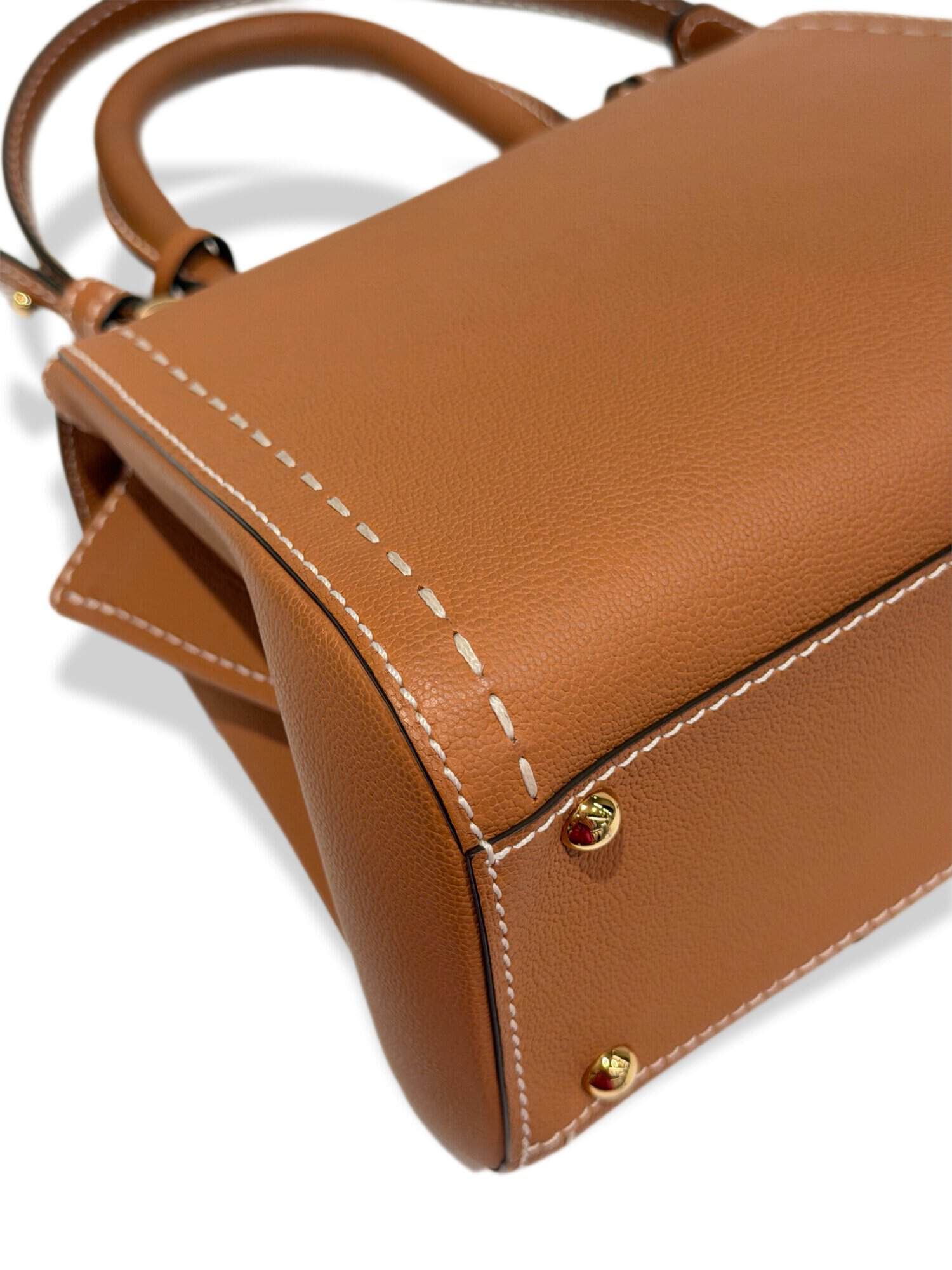 Delvaux Brown Brillant Mini Leather Handbag - Image 11