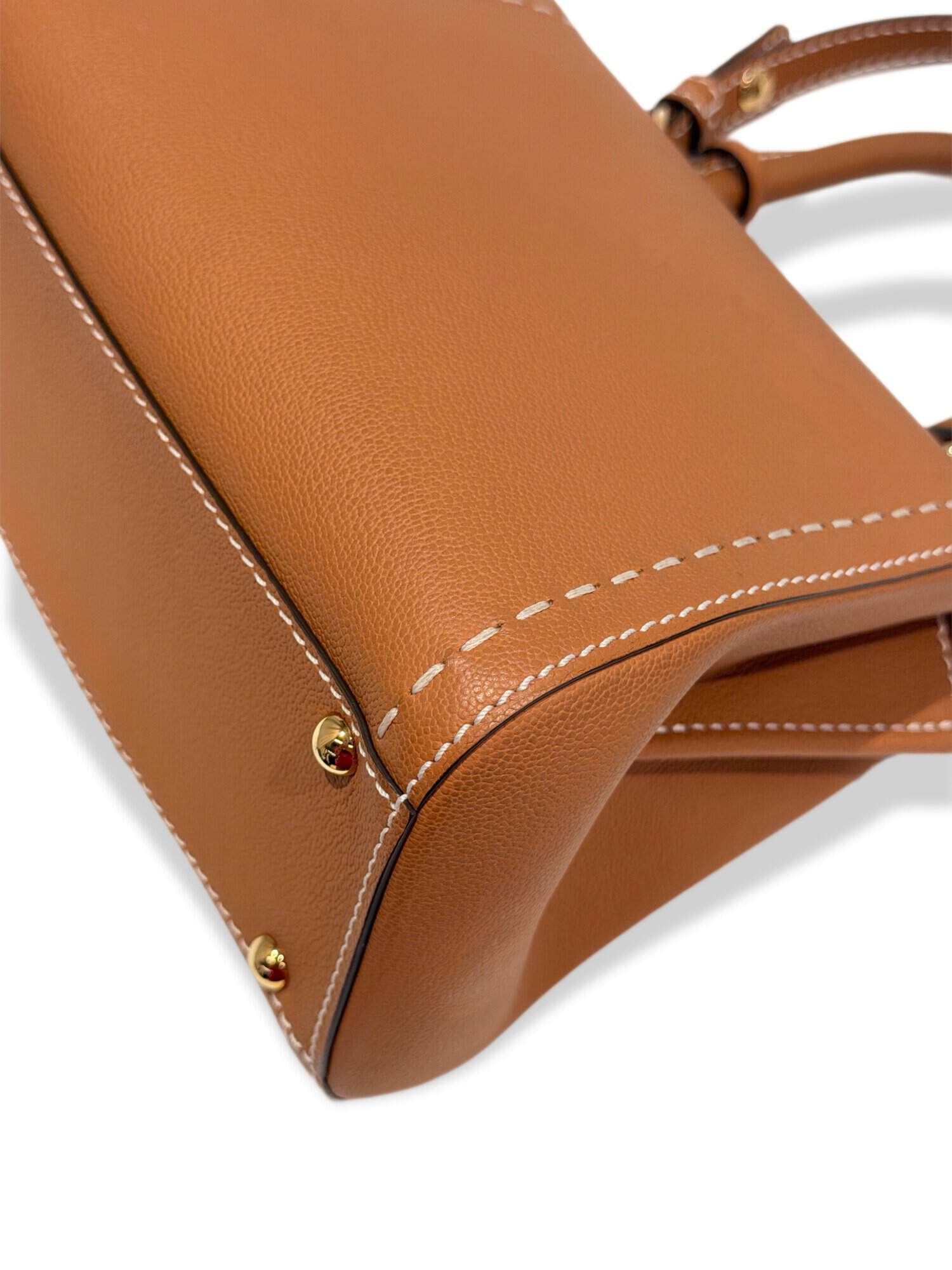 Delvaux Brown Brillant Mini Leather Handbag - Image 12