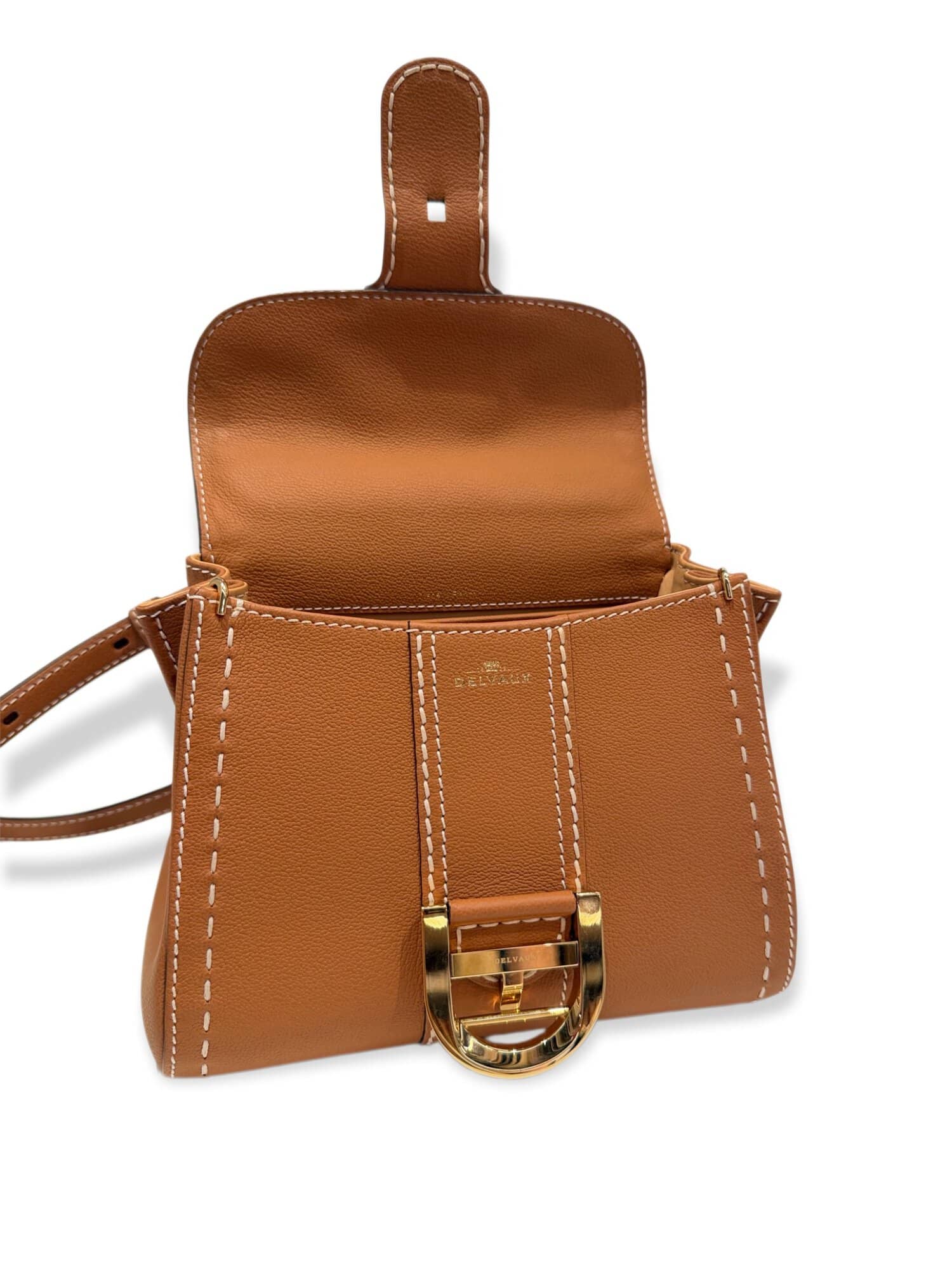 Delvaux Brown Brillant Mini Leather Handbag - Image 13