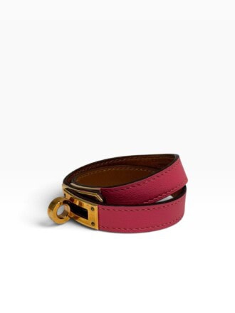 Hermès Pink Double Kelly Tour Bracelet
