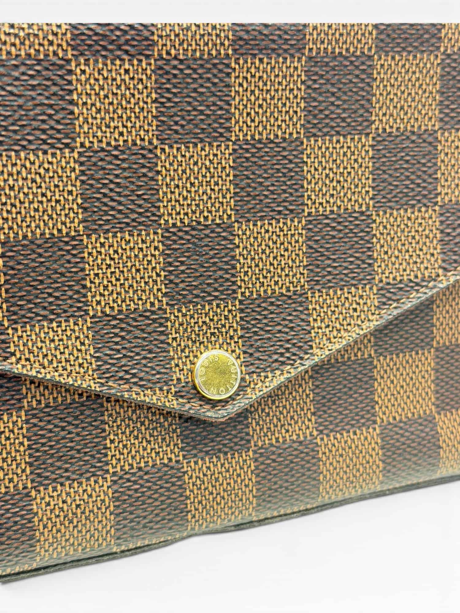 Louis Vuitton Brown Felicie Damier Canvas Bag - Image 7