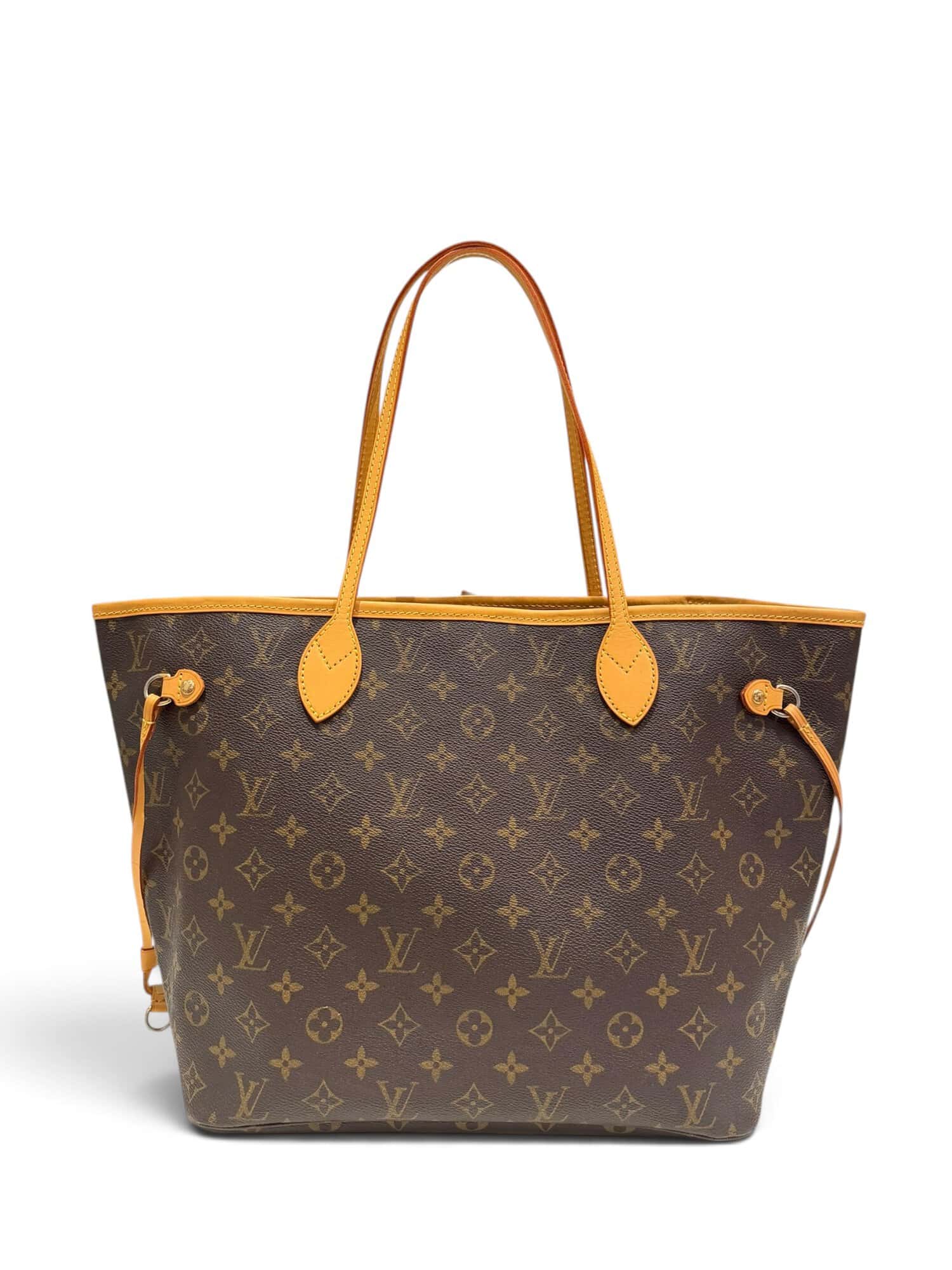 Louis Vuitton Brown Neverfull MM Monogram Canvas Tote Bag - Image 3