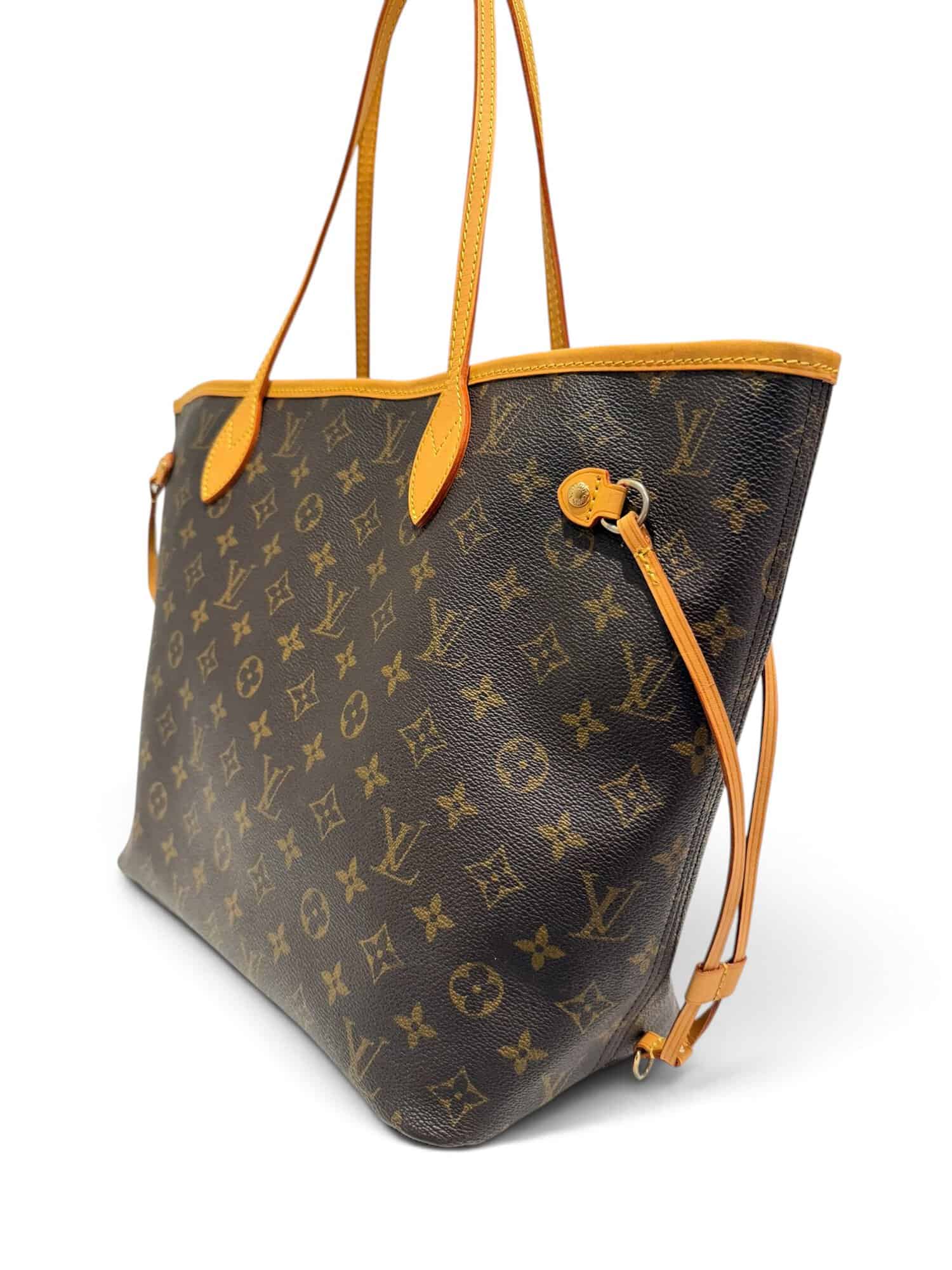 Louis Vuitton Brown Neverfull MM Monogram Canvas Tote Bag - Image 4
