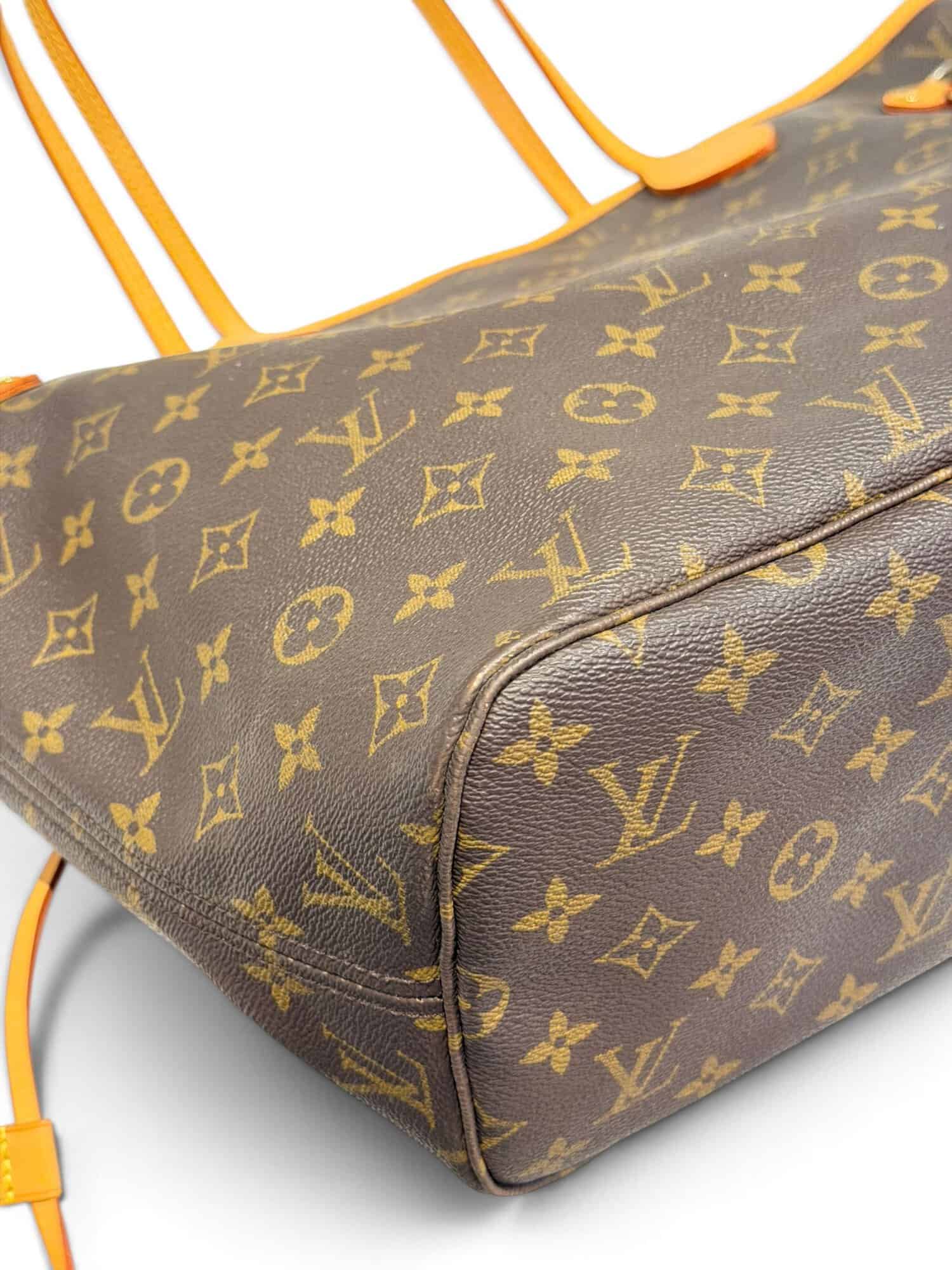 Louis Vuitton Brown Neverfull MM Monogram Canvas Tote Bag - Image 8