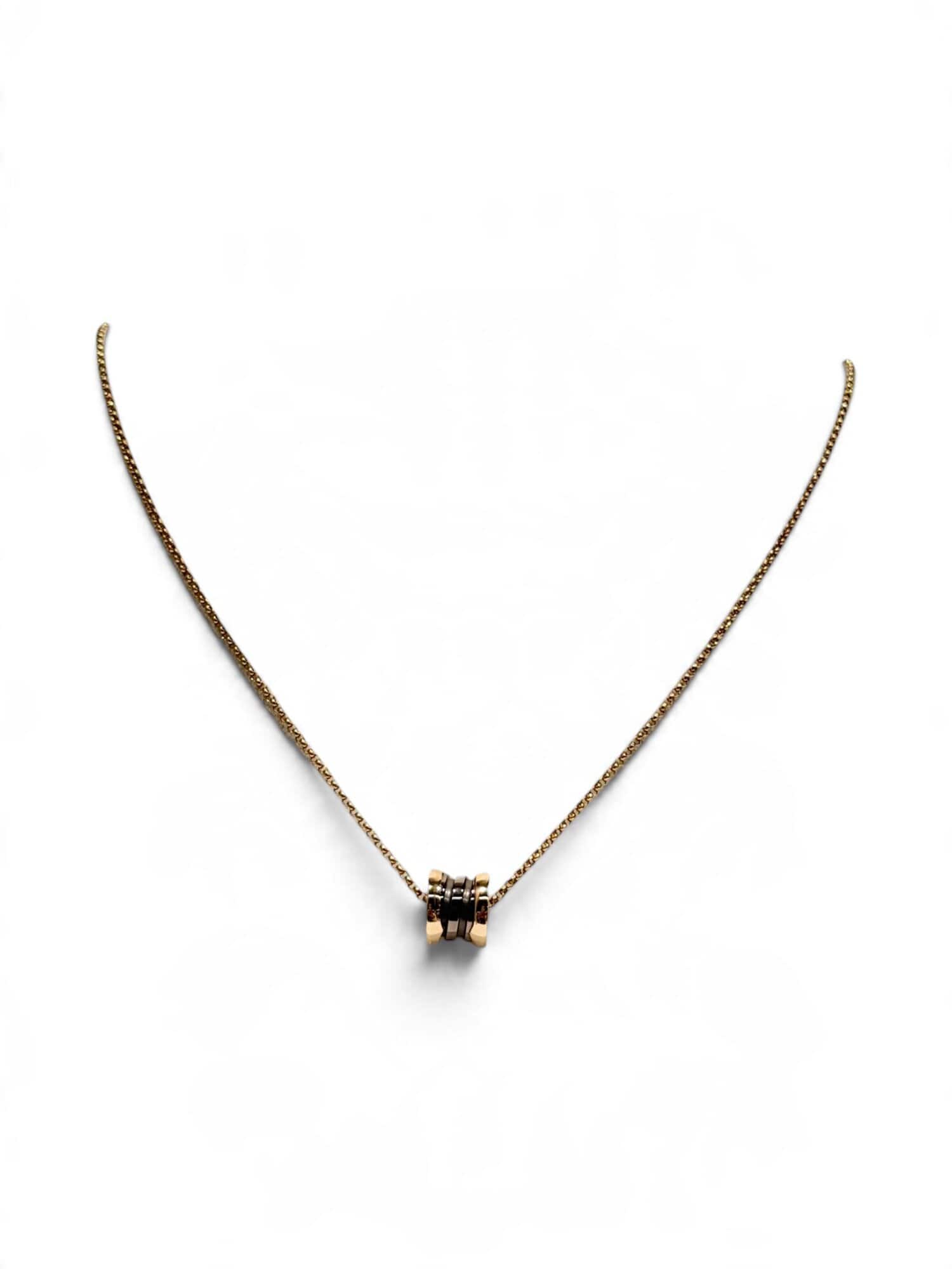 Bvlgari Pink Gold 750 18K B.Zero1 Mini Necklace