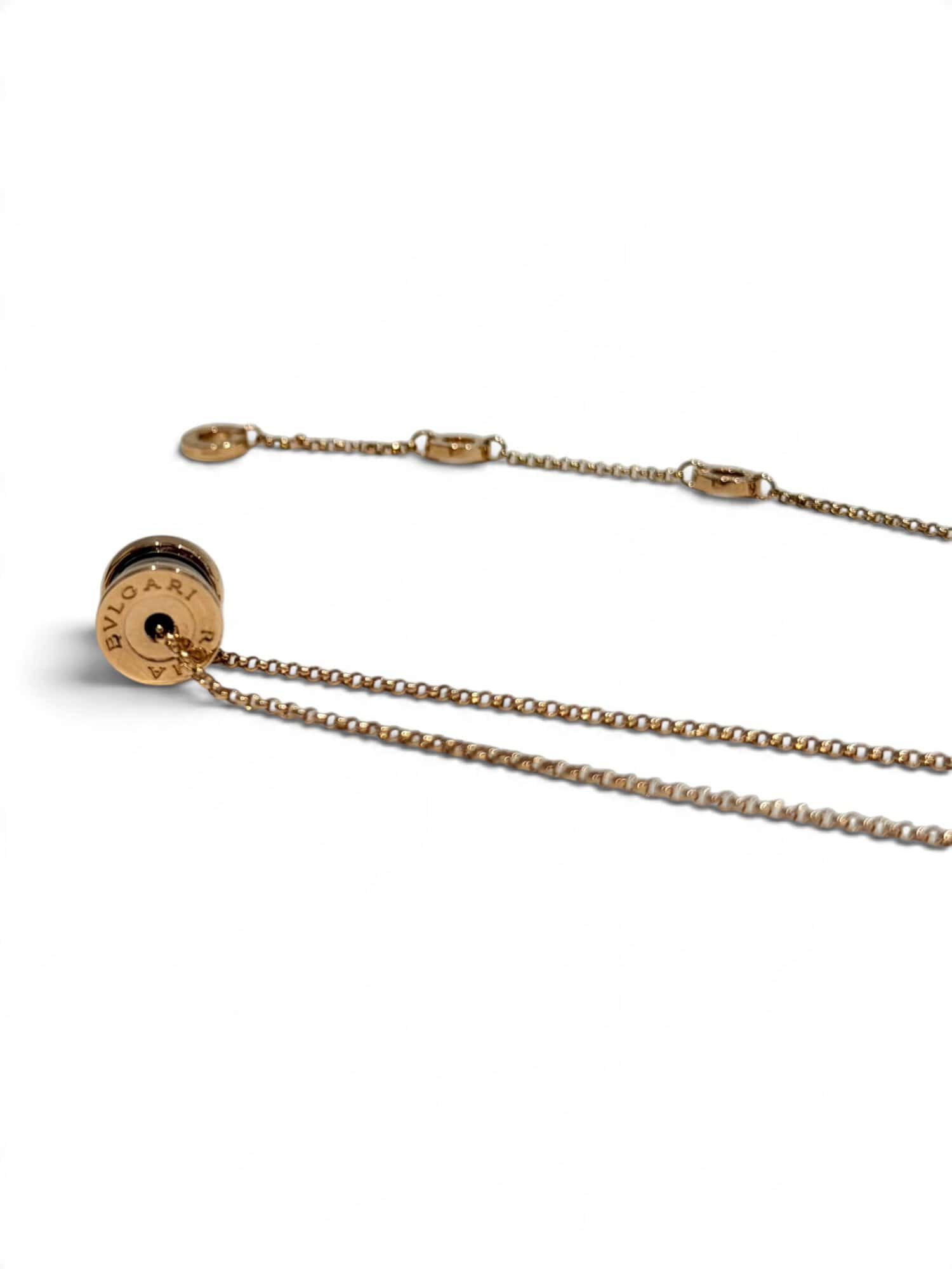 Bvlgari Pink Gold 750 18K B.Zero1 Mini Necklace - Image 12