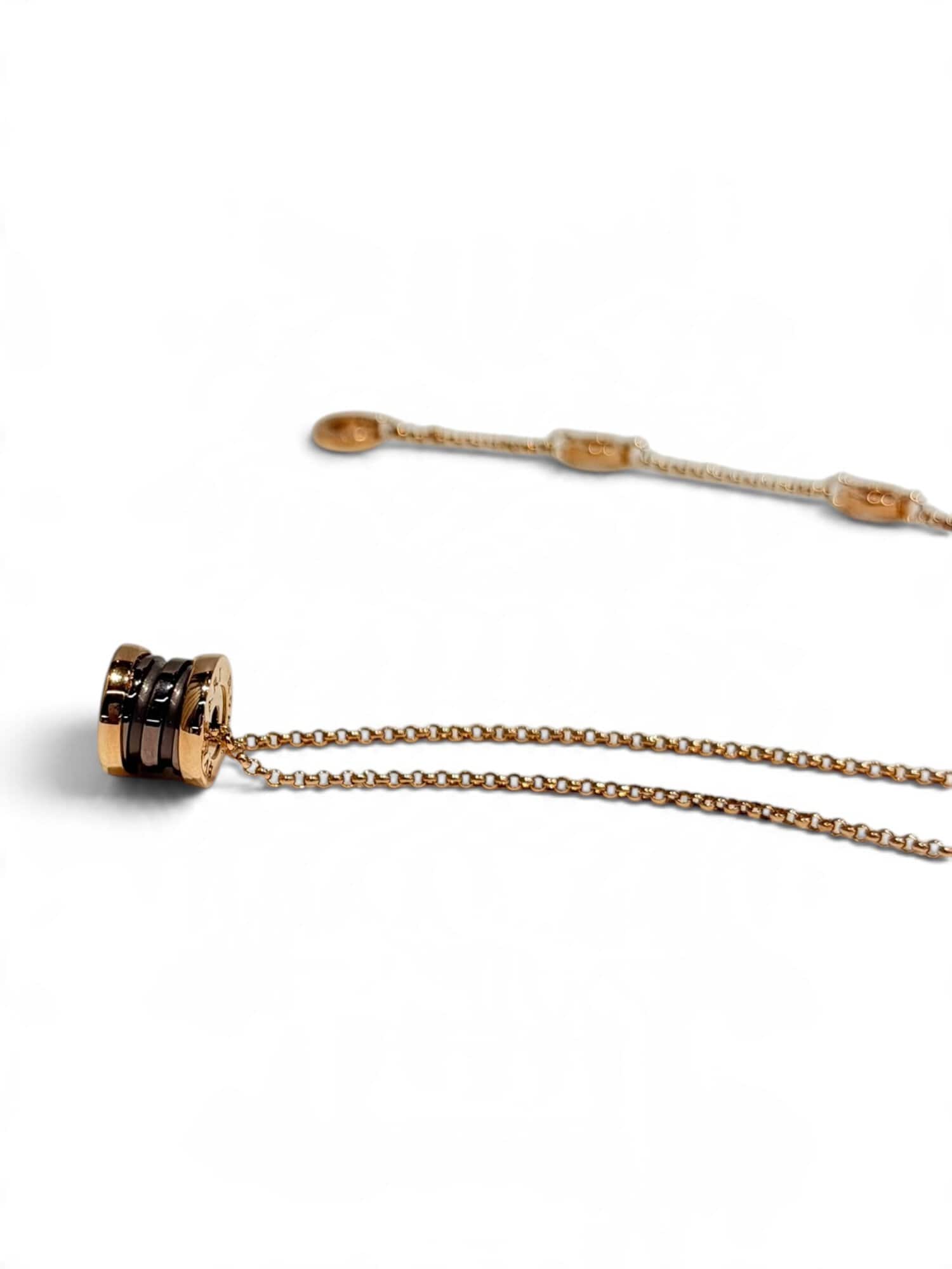 Bvlgari Pink Gold 750 18K B.Zero1 Mini Necklace - Image 13