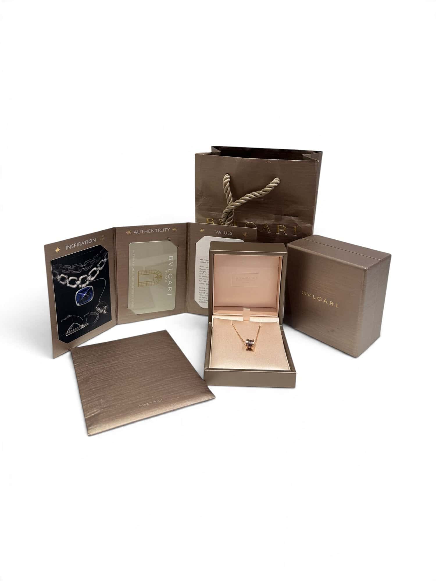 Bvlgari Pink Gold 750 18K B.Zero1 Mini Necklace - Image 3