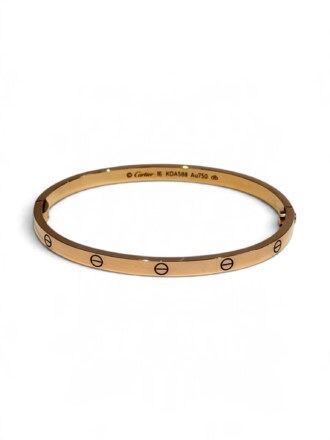 Cartier Pink Gold Classic Love Bracelet Small Size