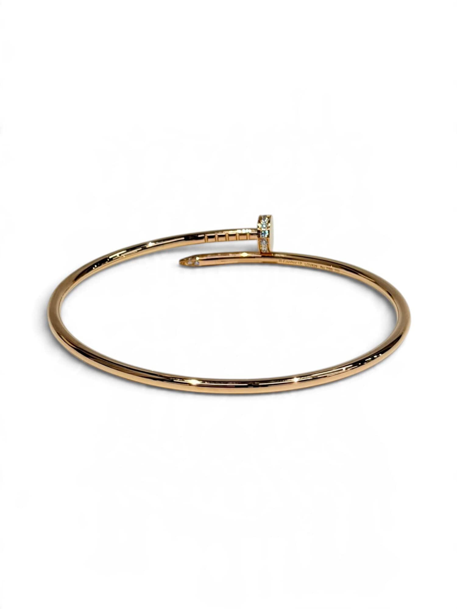 Cartier Pink Gold Diamonds Juste un Clou Bracelet Small Model - Image 4