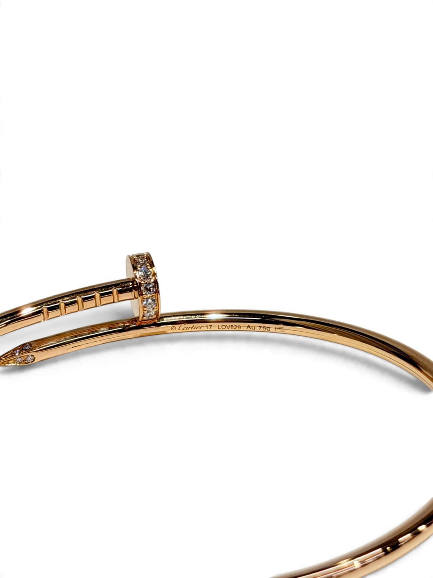 Cartier Pink Gold Diamonds Juste un Clou Bracelet Small Model - Image 6