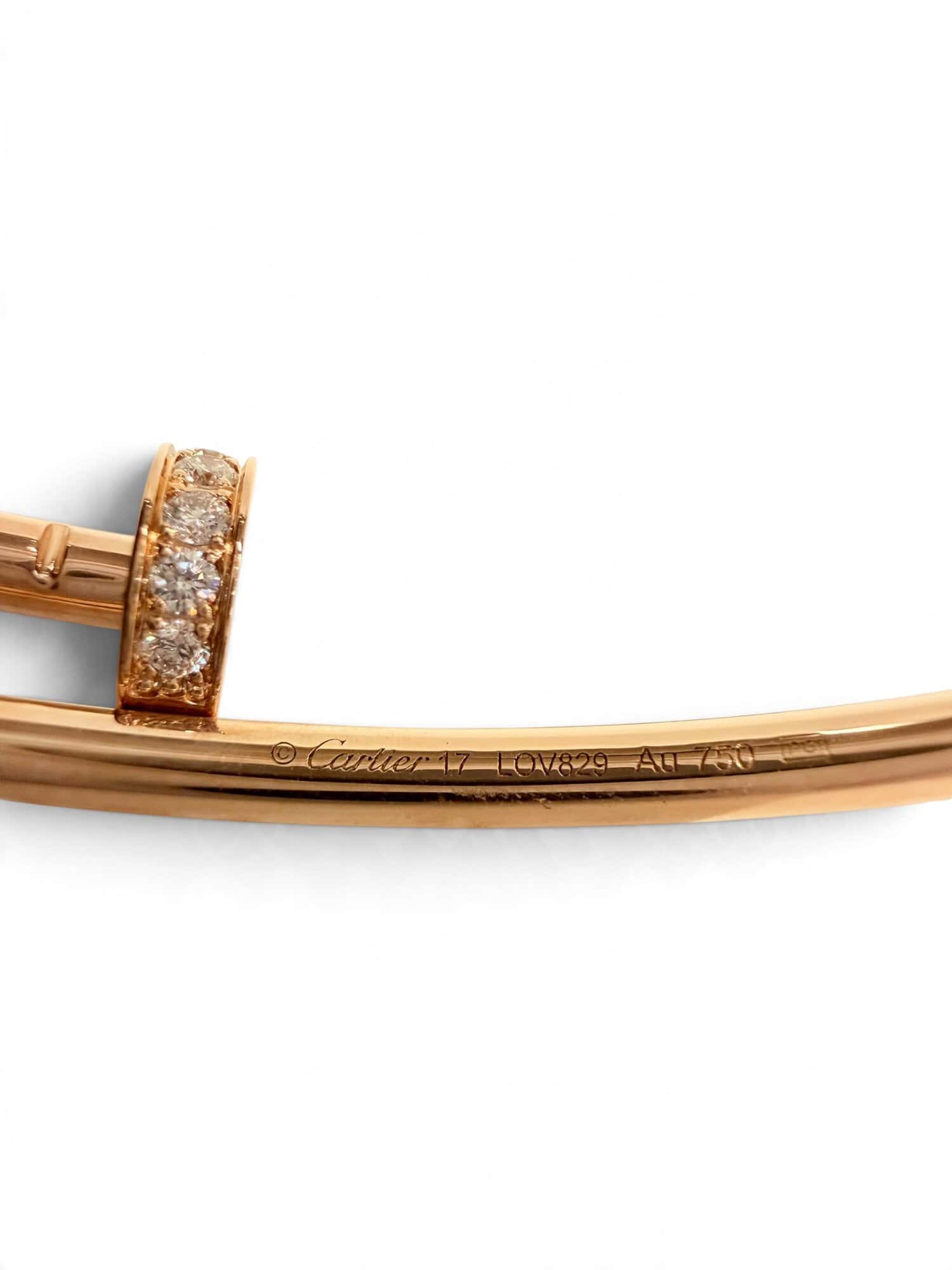 Cartier Pink Gold Diamonds Juste un Clou Bracelet Small Model - Image 7