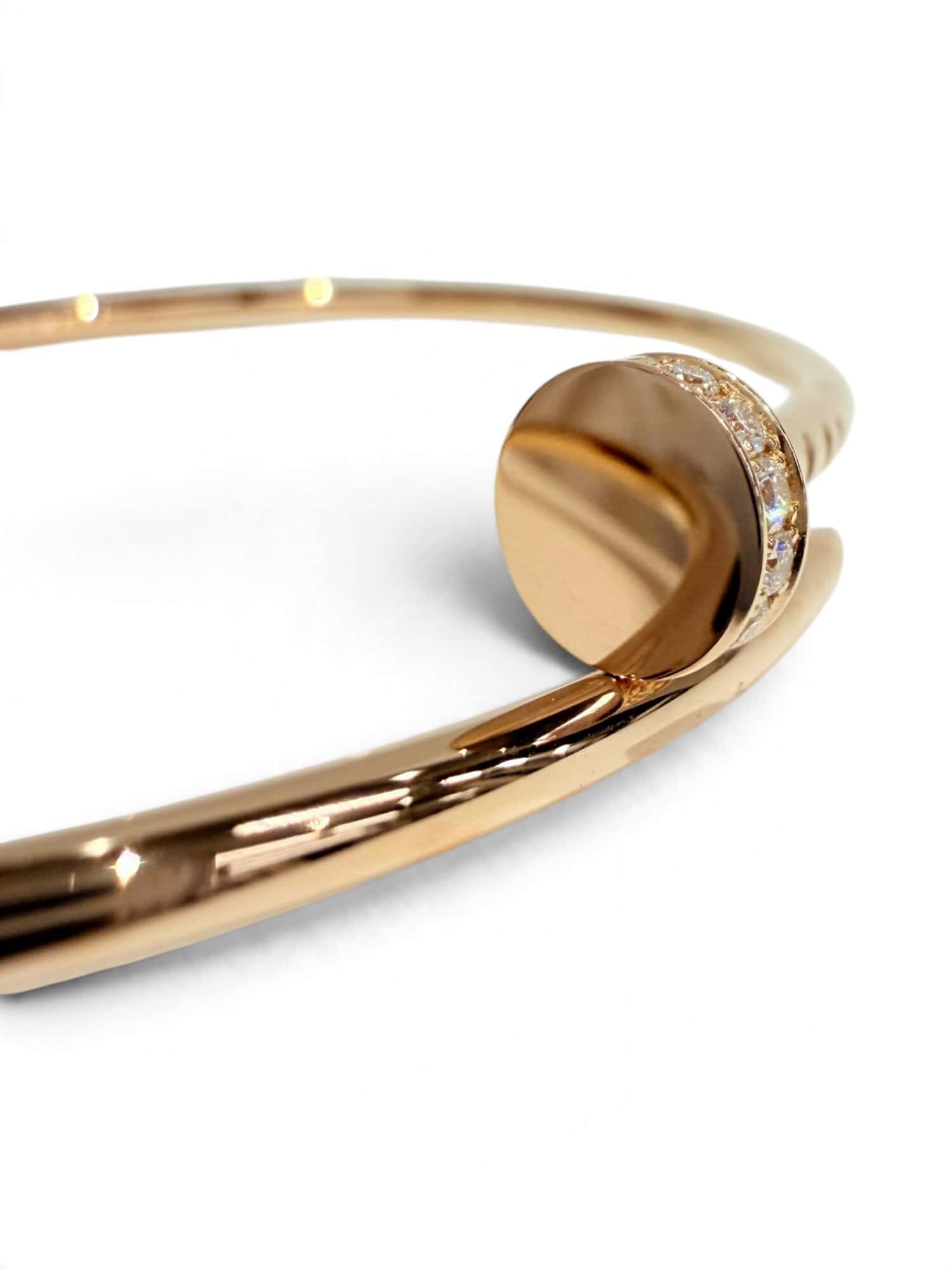 Cartier Pink Gold Diamonds Juste un Clou Bracelet Small Model - Image 8