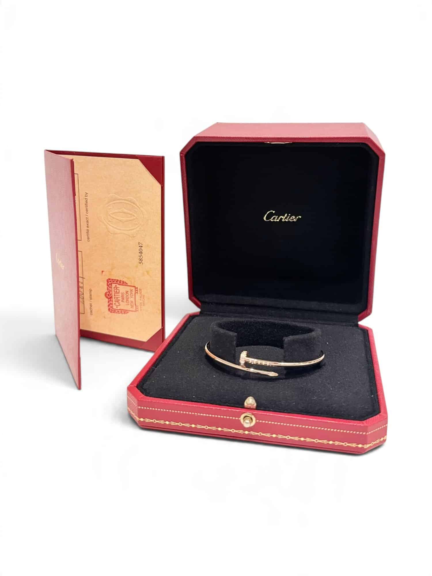 Cartier Pink Gold Diamonds Juste un Clou Bracelet Small Model - Image 10