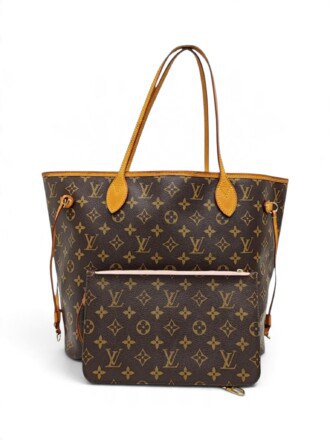 Louis Vuitton Brown Neverfull MM Monogram Canvas Tote Bag