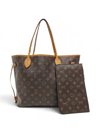 Louis Vuitton Brown Neverfull MM Monogram Canvas Tote Bag