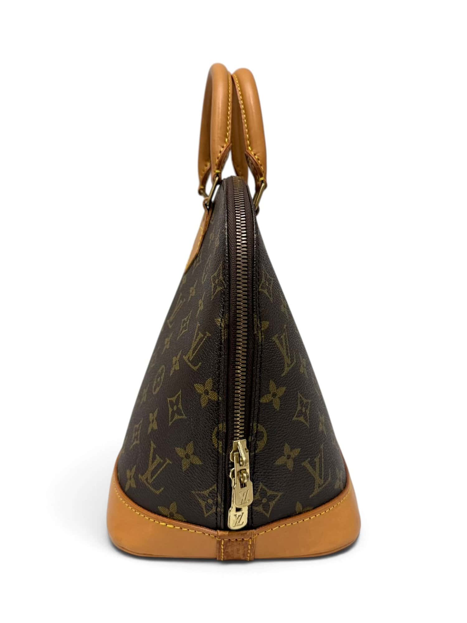 Louis Vuitton Brown Alma PM Monogram Canvas Handbag - Image 3