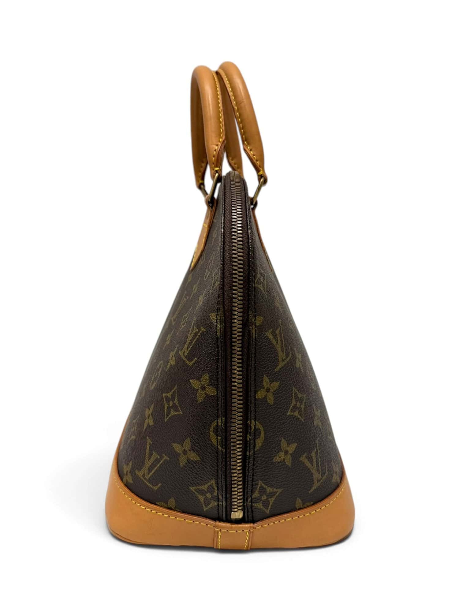 Louis Vuitton Brown Alma PM Monogram Canvas Handbag - Image 5