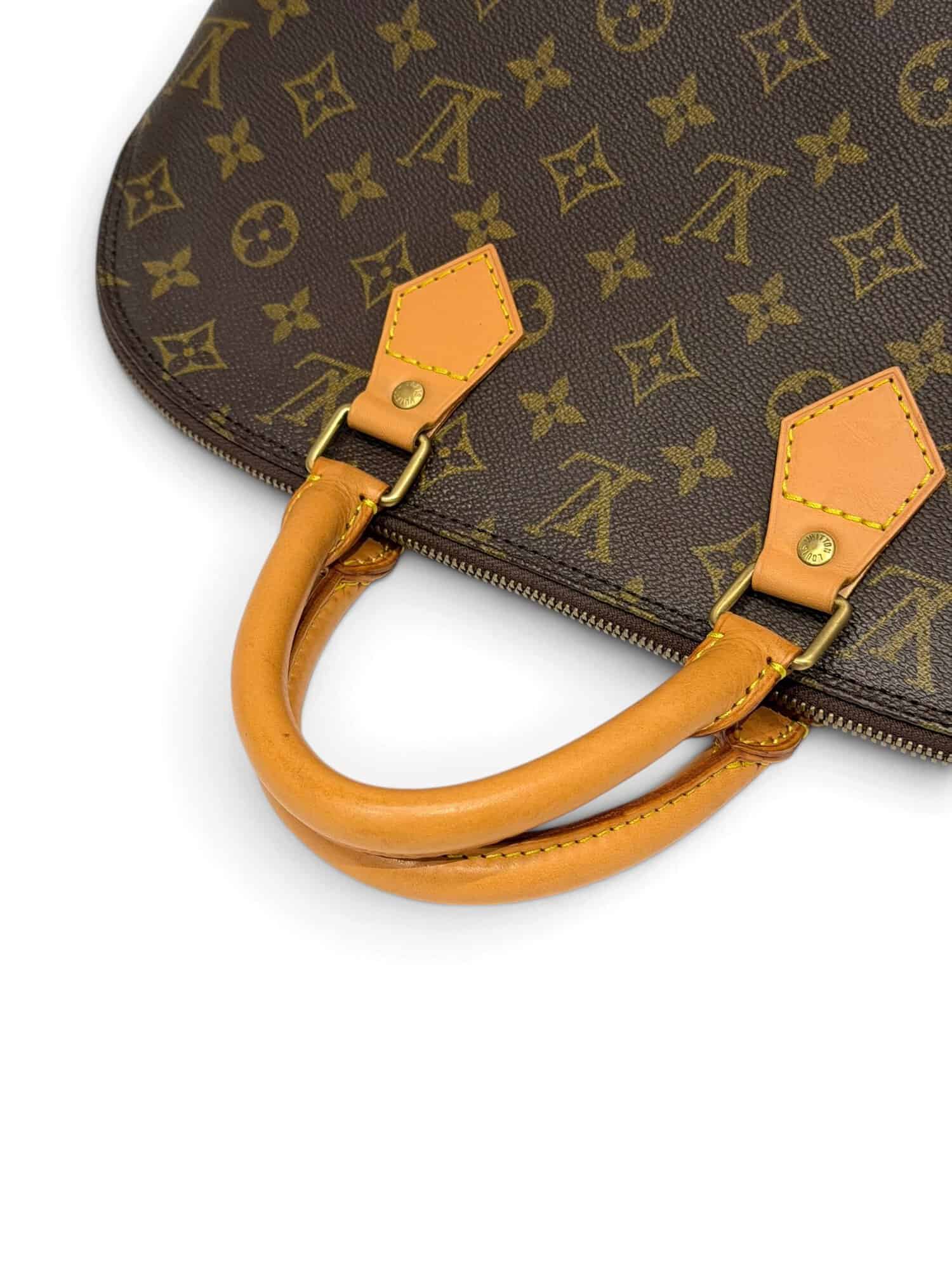 Louis Vuitton Brown Alma PM Monogram Canvas Handbag - Image 6