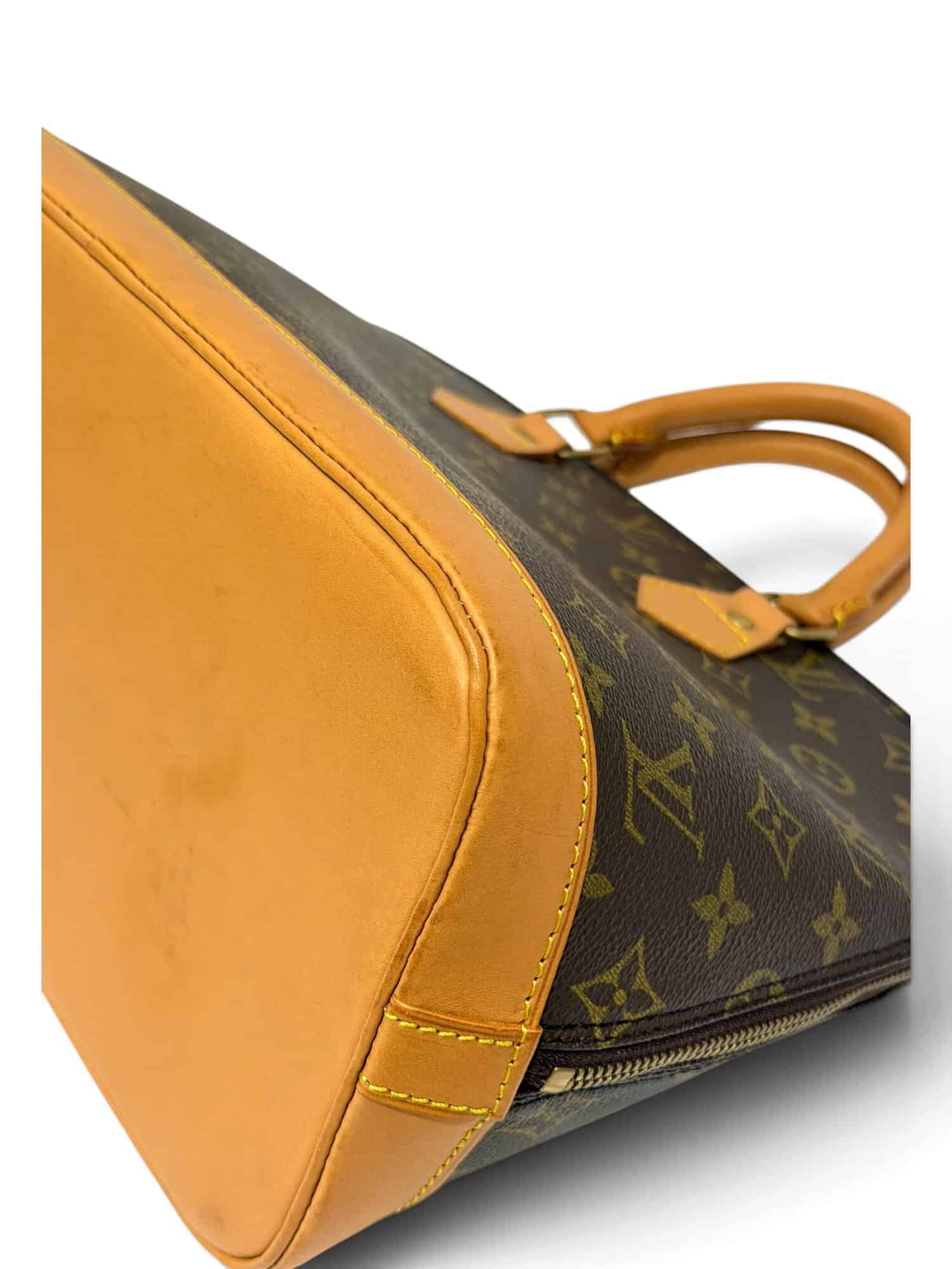 Louis Vuitton Brown Alma PM Monogram Canvas Handbag - Image 9