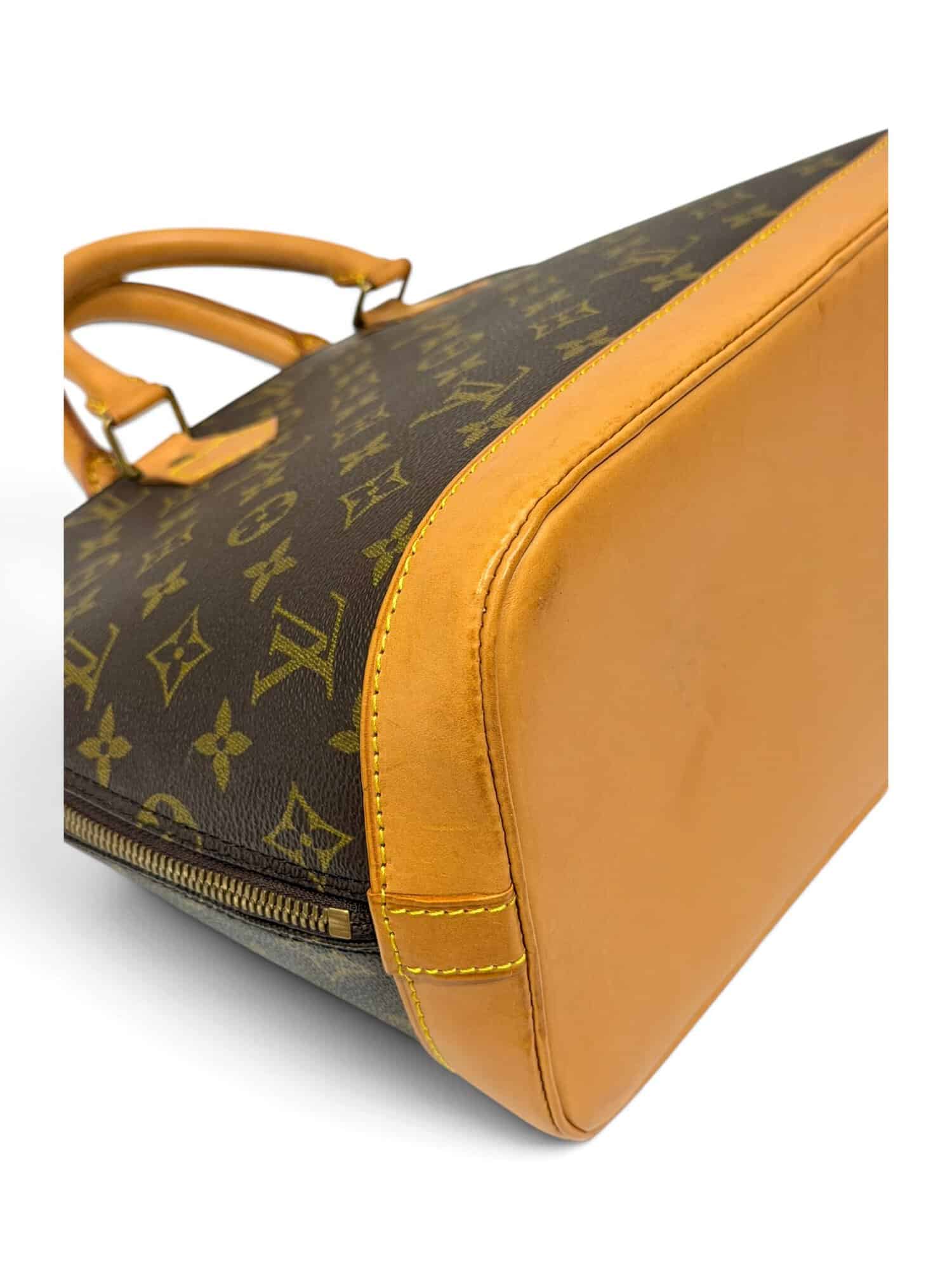 Louis Vuitton Brown Alma PM Monogram Canvas Handbag - Image 10