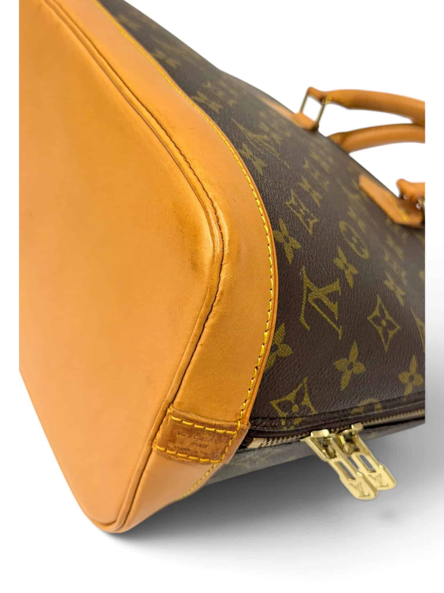 Louis Vuitton Brown Alma PM Monogram Canvas Handbag - Image 11