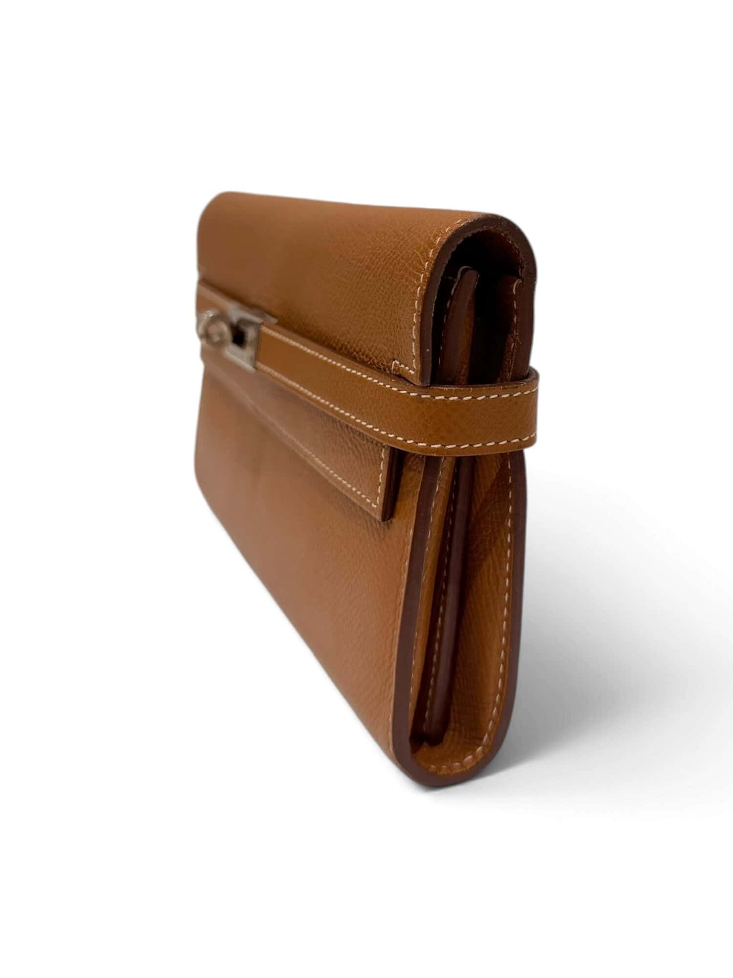 Hermès Gold Kelly Epsom Leather Wallet - Image 3