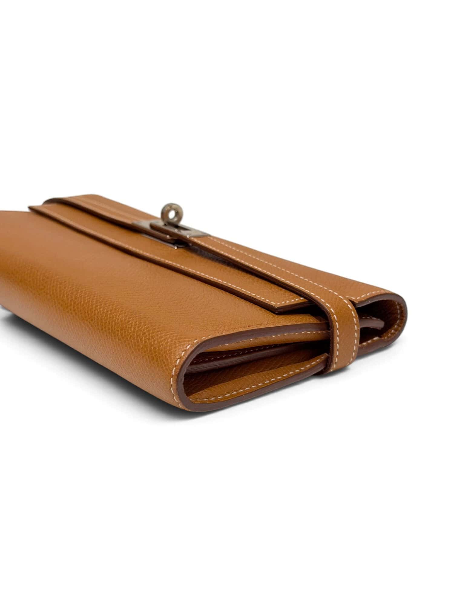 Hermès Gold Kelly Epsom Leather Wallet - Image 9