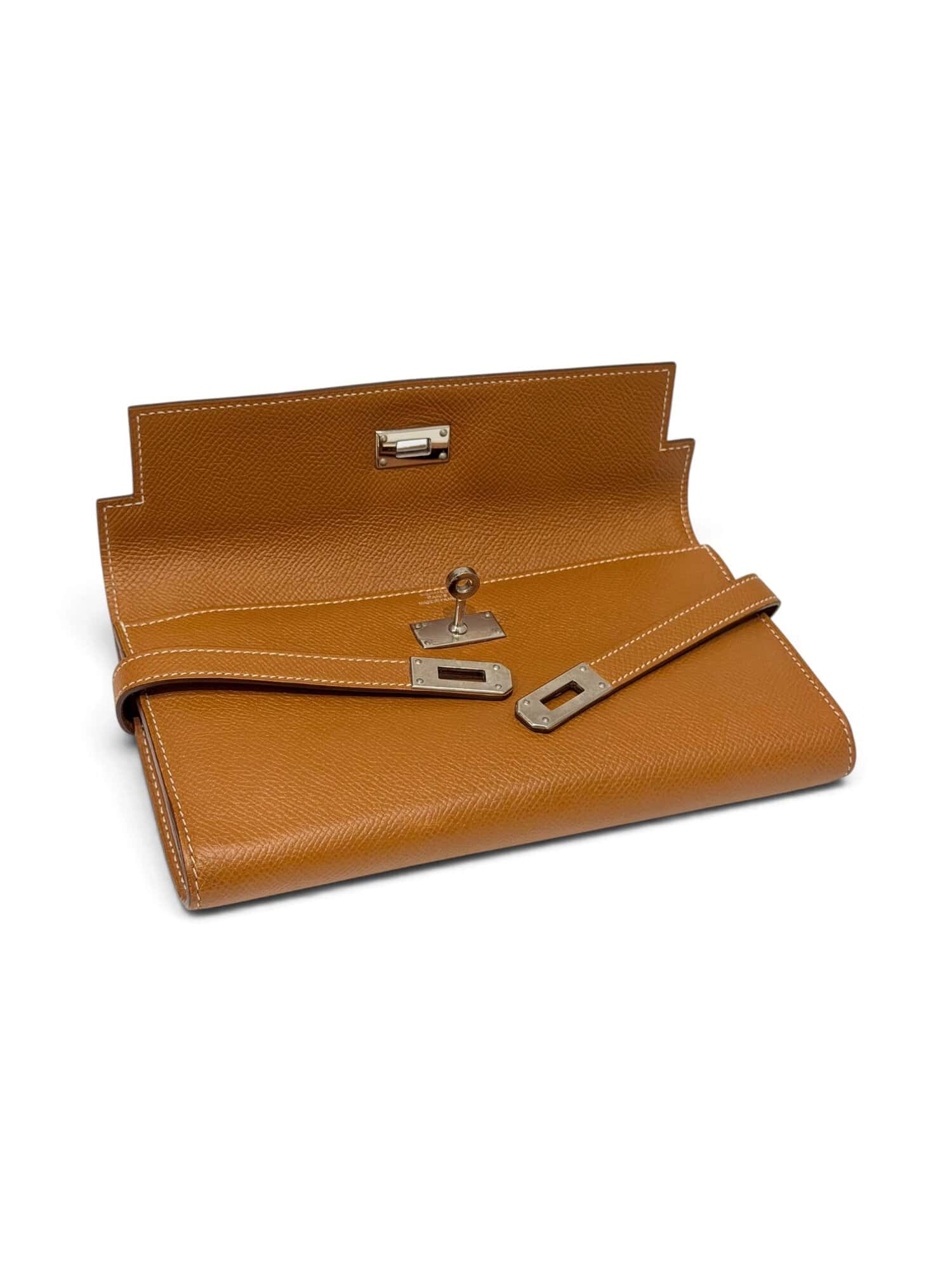 Hermès Gold Kelly Epsom Leather Wallet - Image 11