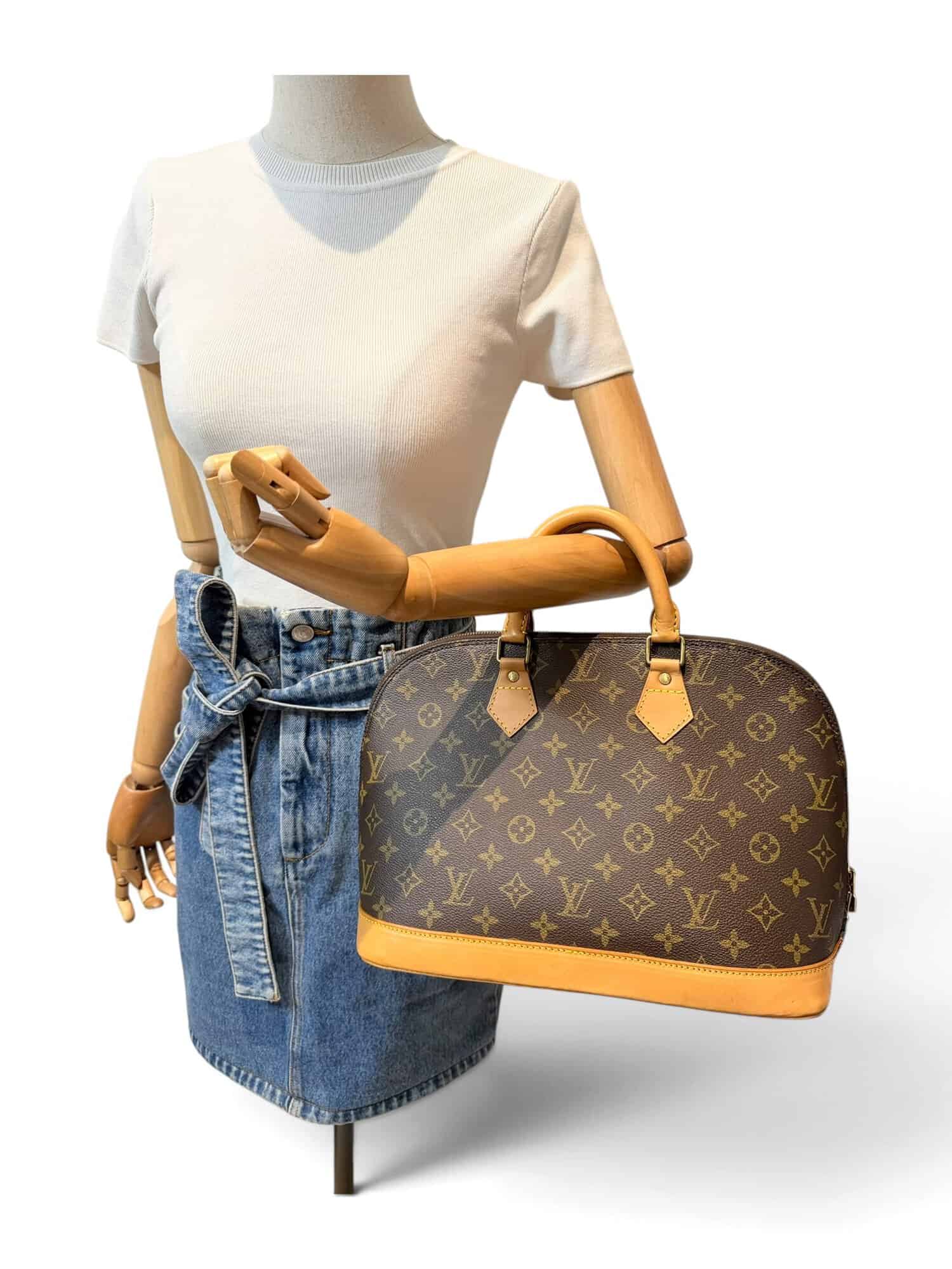 Louis Vuitton Brown Alma PM Monogram Canvas Handbag - Image 2