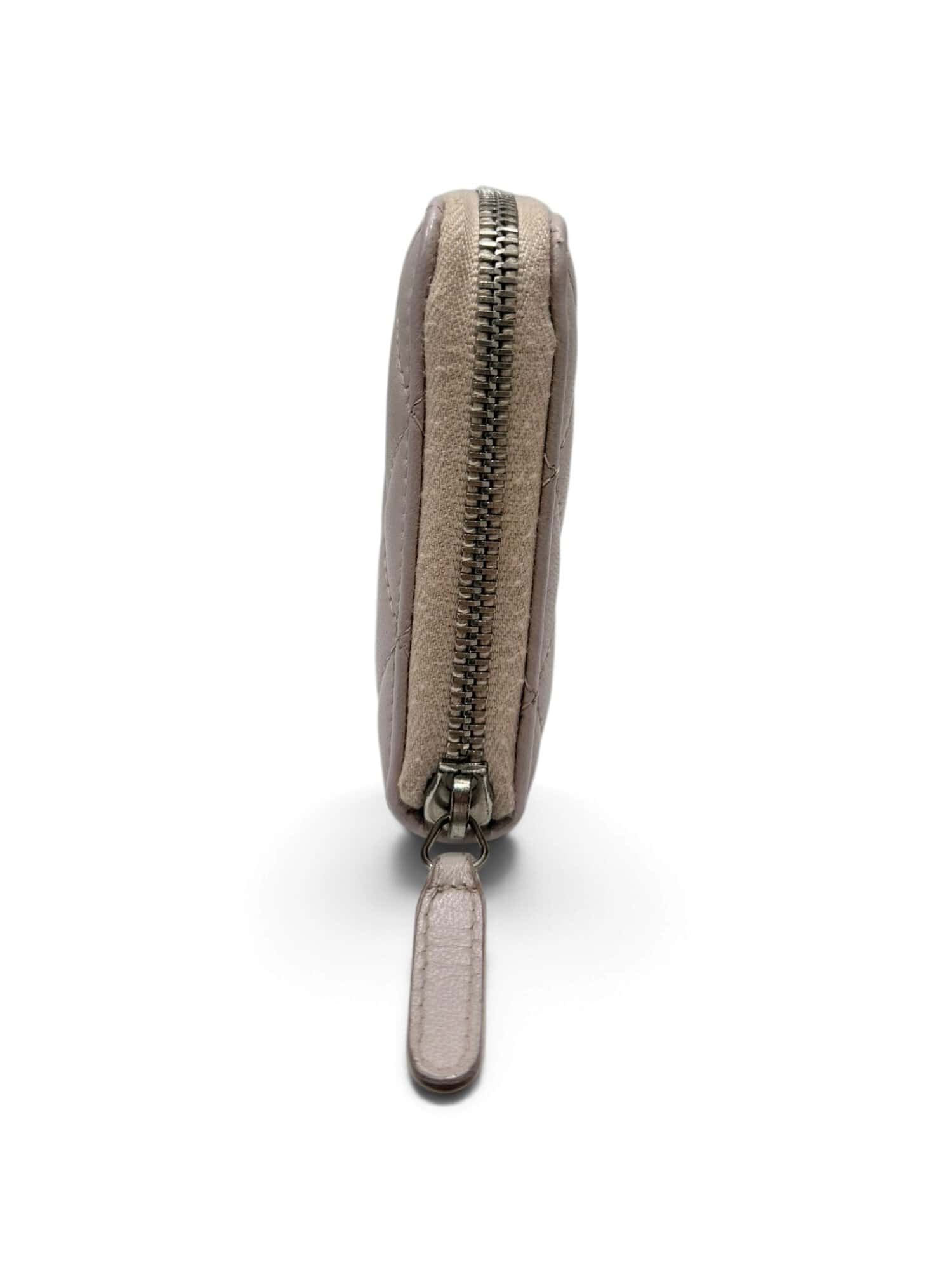 Chanel Light Purple Timeless Classic Zip-Around Leather Wallet - Image 5