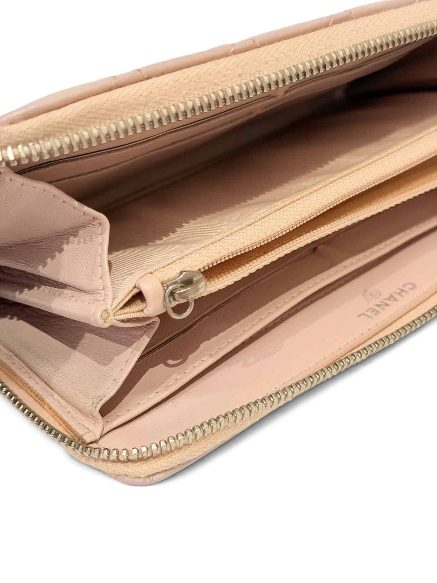 Chanel Light Purple Timeless Classic Zip-Around Leather Wallet - Image 14