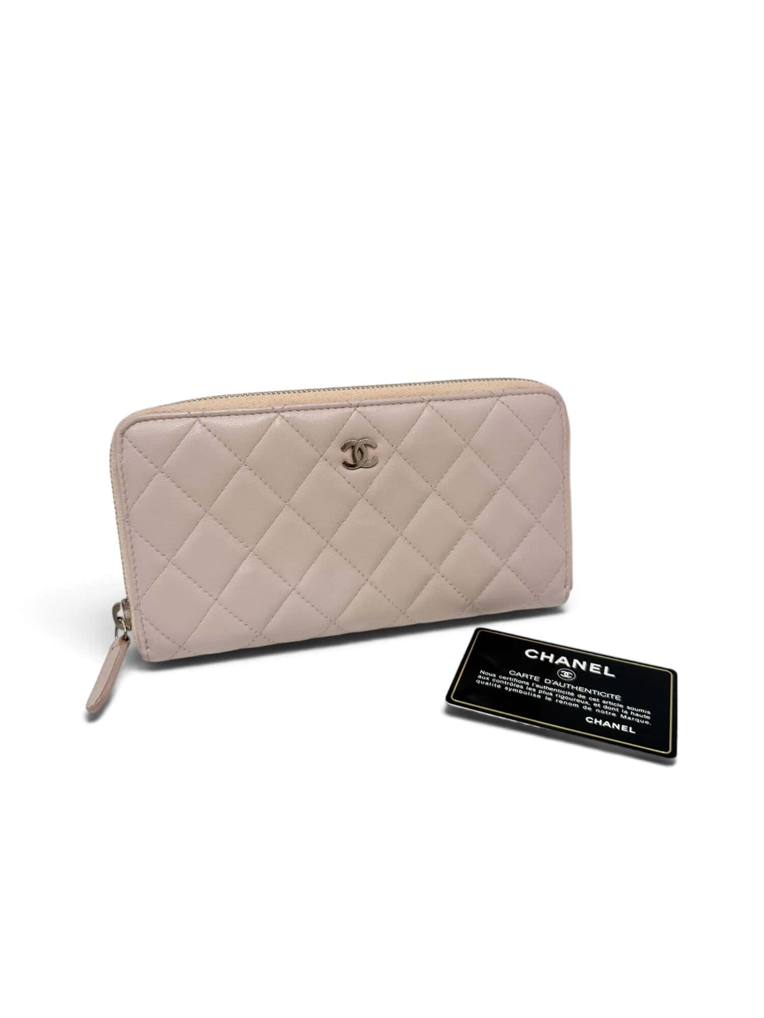 Chanel Light Purple Timeless Classic Zip-Around Leather Wallet - Image 2