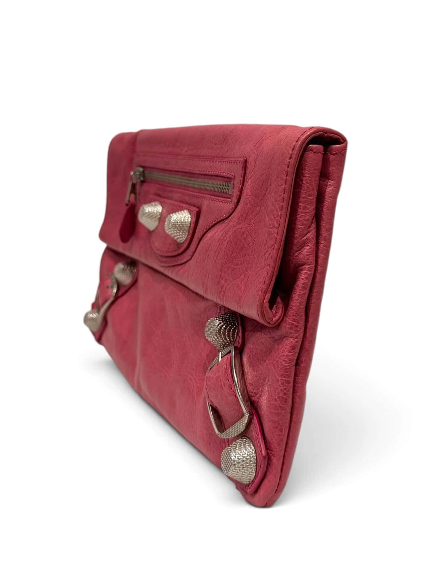 Balenciaga Pink City Leather Clutch - Image 3