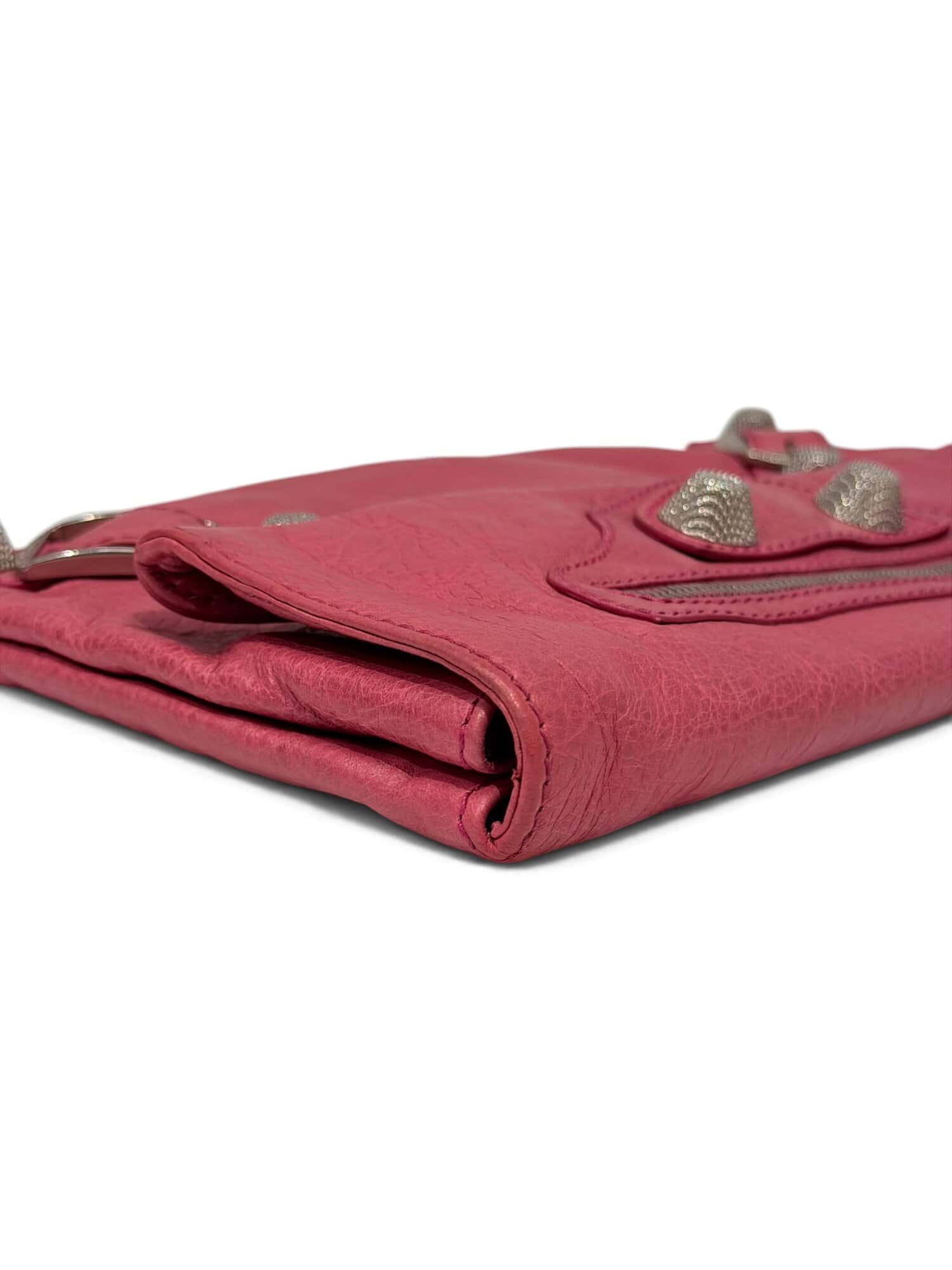 Balenciaga Pink City Leather Clutch - Image 6
