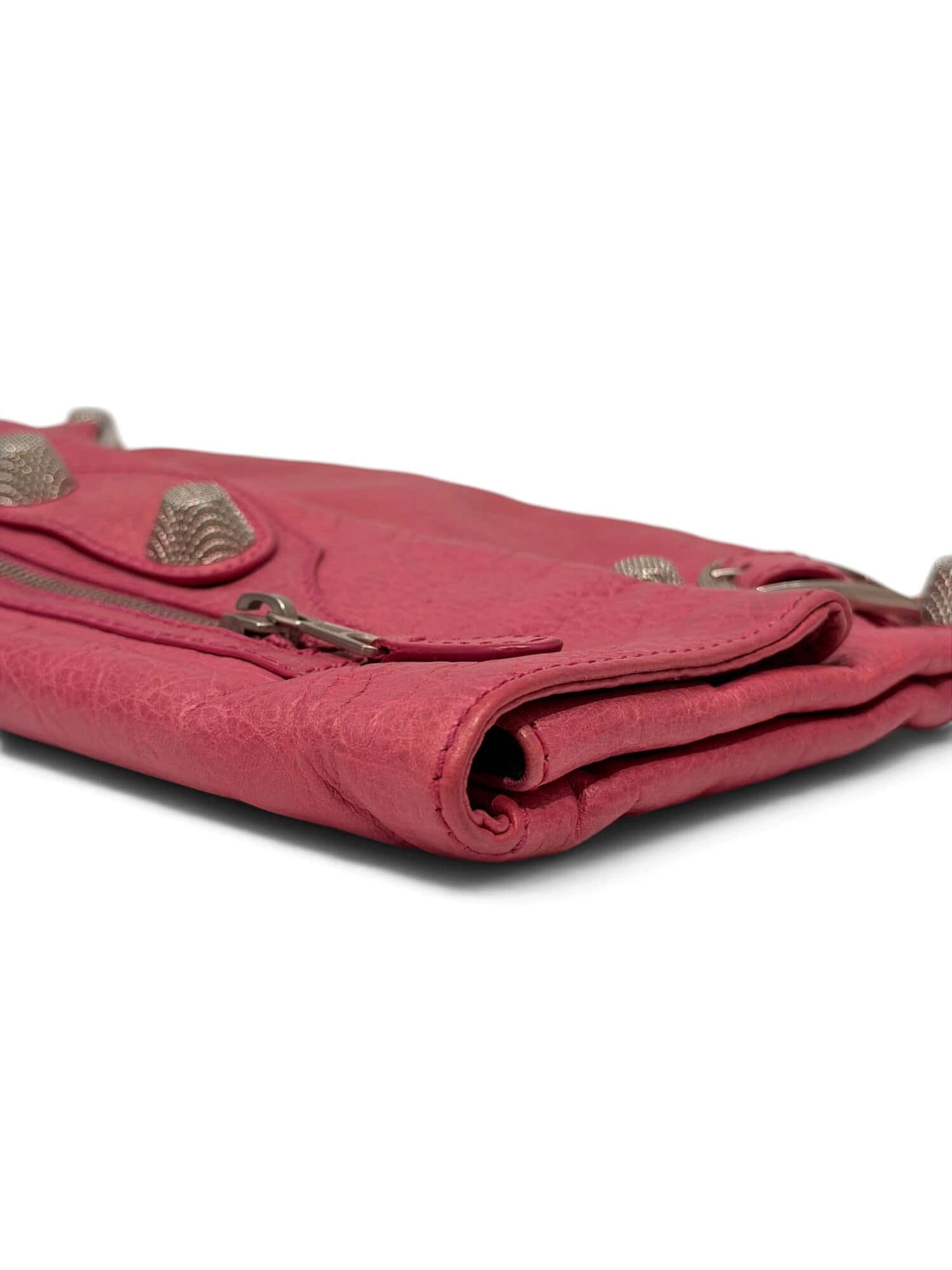 Balenciaga Pink City Leather Clutch - Image 7