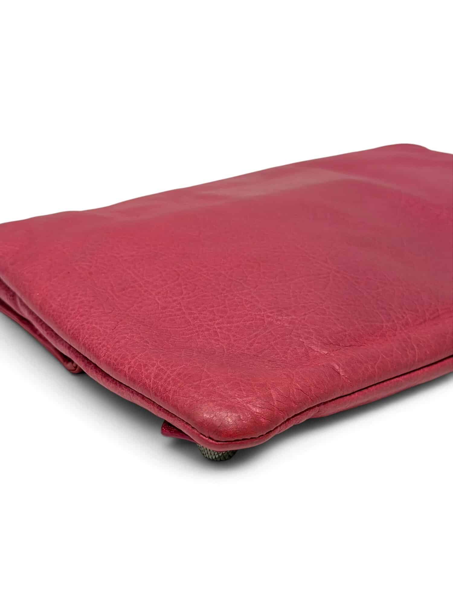 Balenciaga Pink City Leather Clutch - Image 8