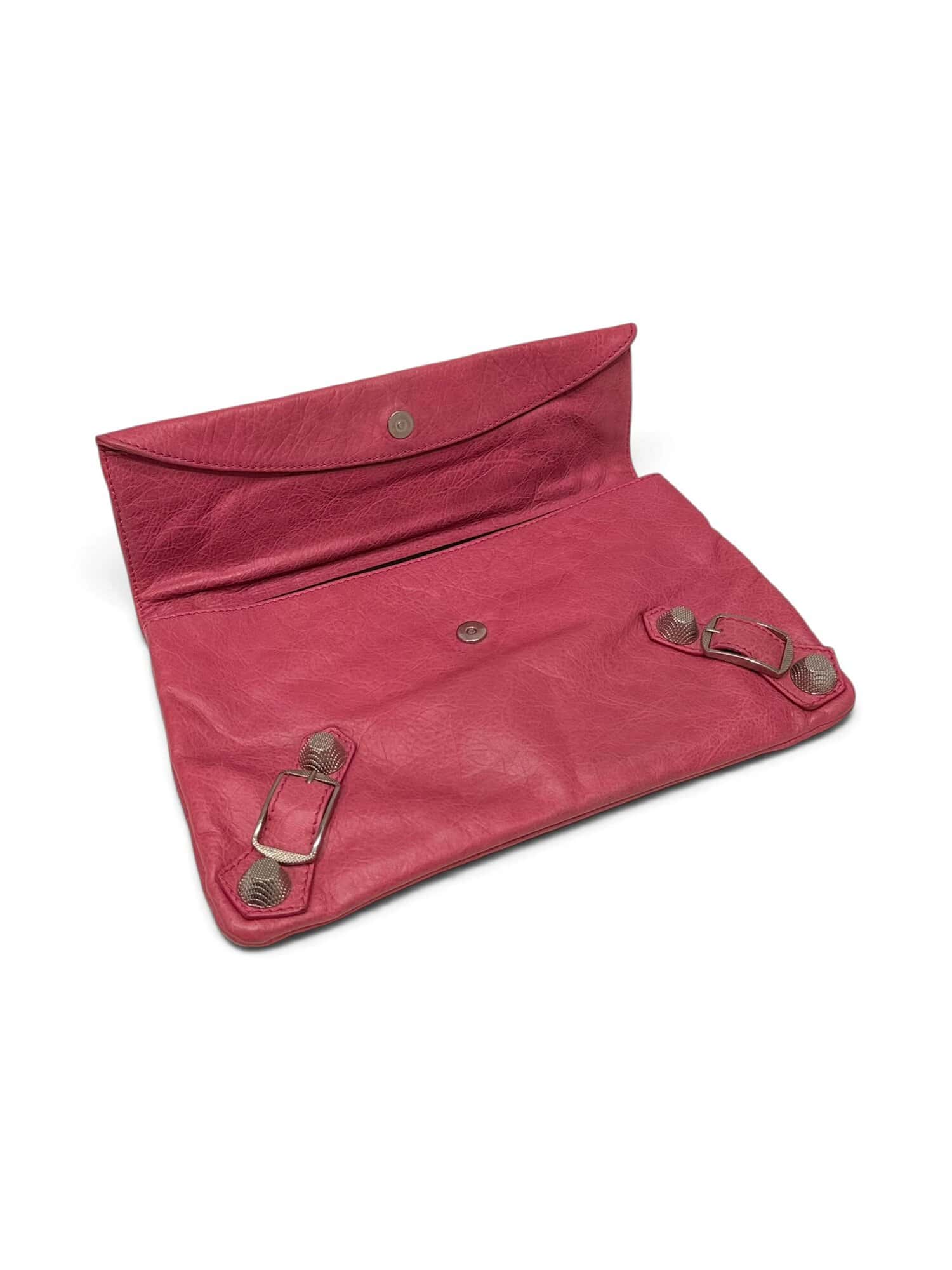 Balenciaga Pink City Leather Clutch - Image 12