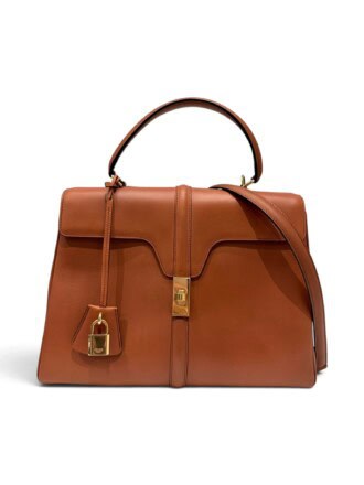 Celine Brown 16 Leather Handbag