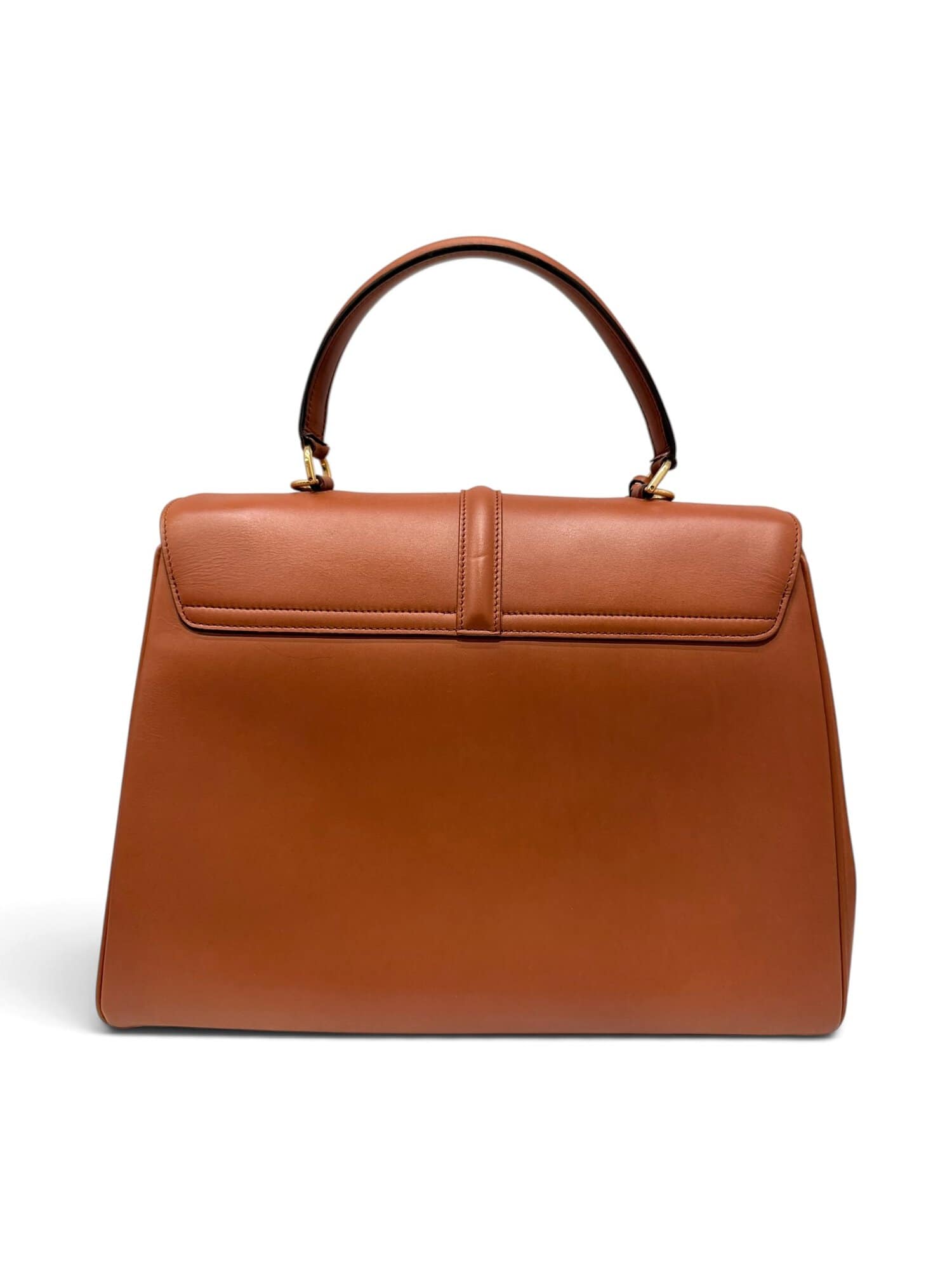 Celine Brown 16 Leather Handbag - Image 4