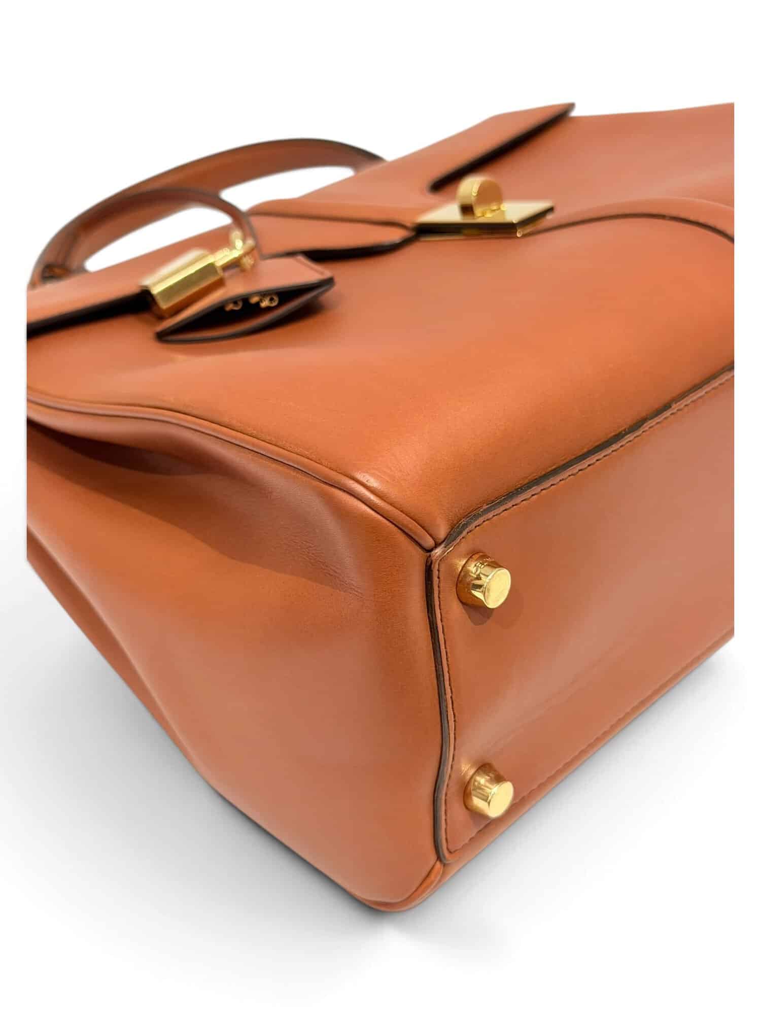Celine Brown 16 Leather Handbag - Image 9